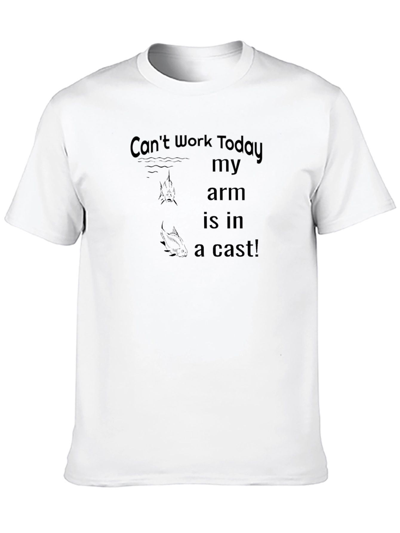 Funny Arm Cast Humor Graphic T-Shirt