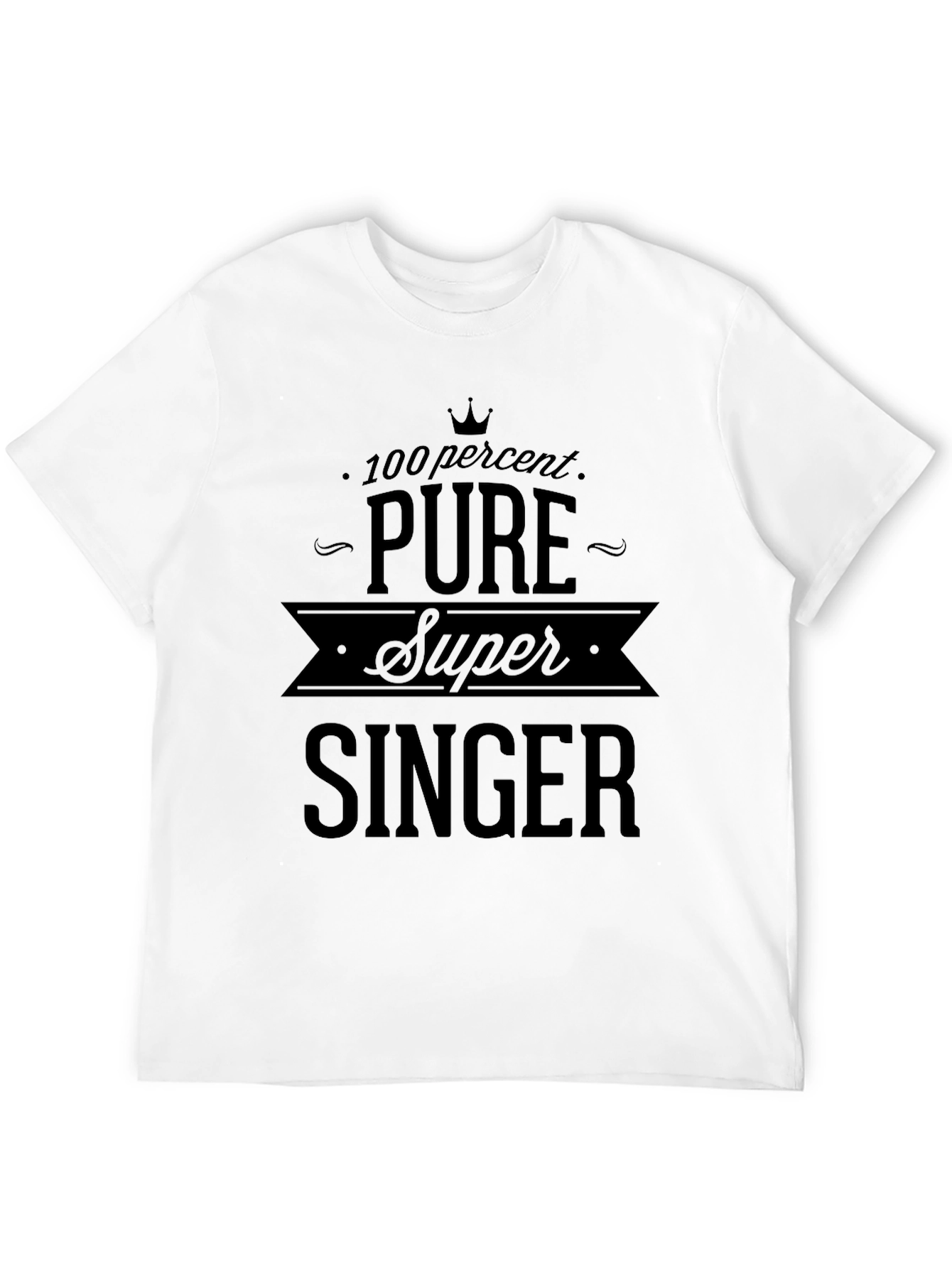 Pure Super Singer Black Graphic Tee