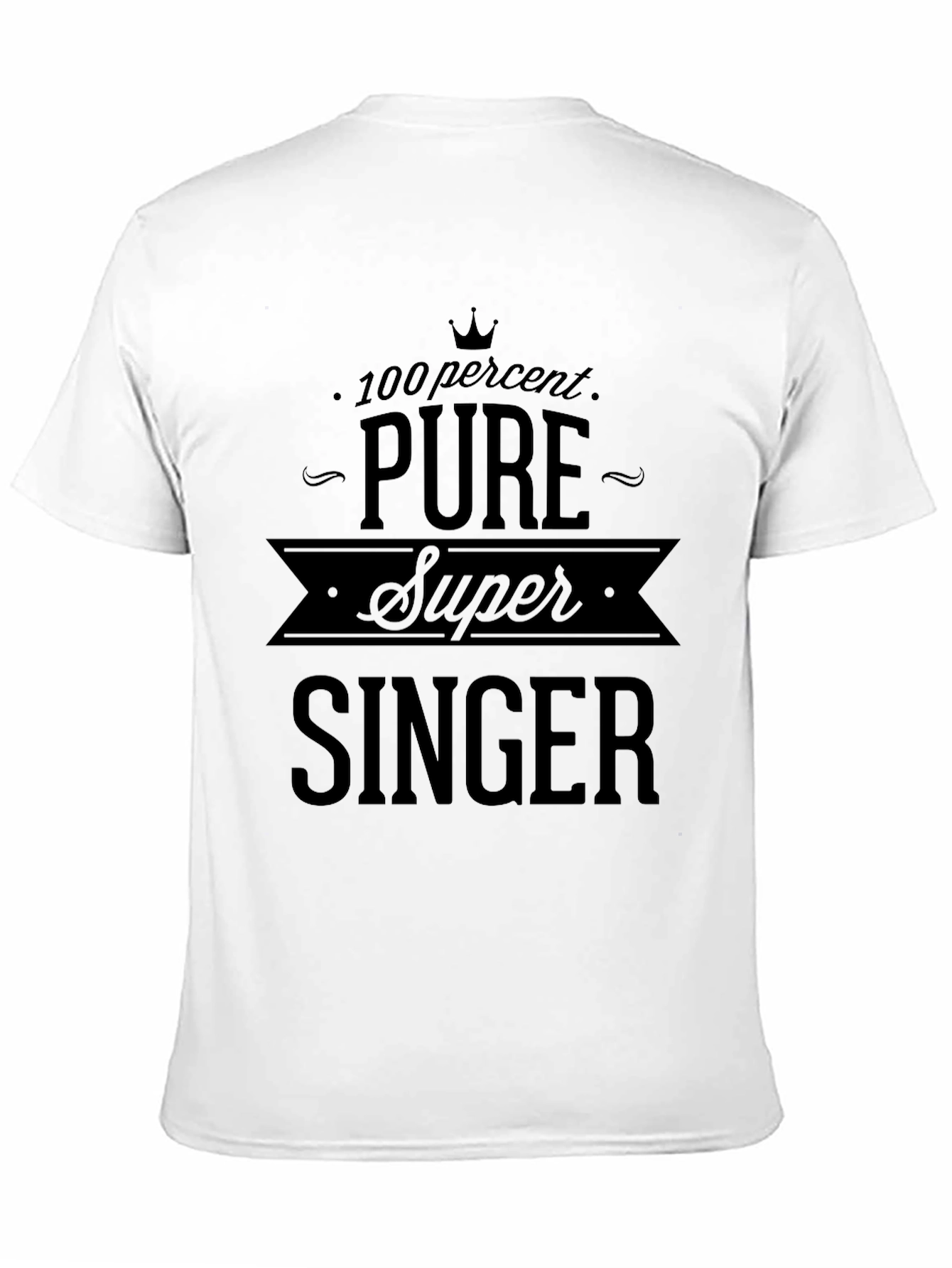Pure Super Singer Black Graphic Tee