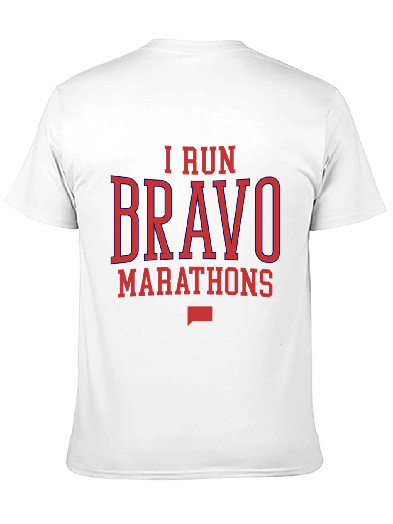 I Run Bravo Marathons Black Graphic Tee