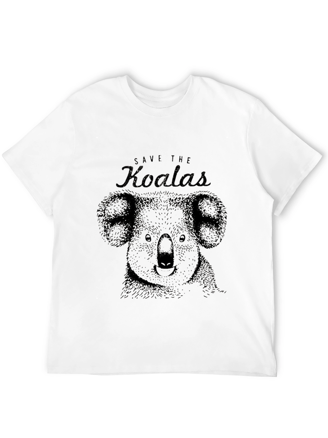Save the Koalas Graphic Black Tee