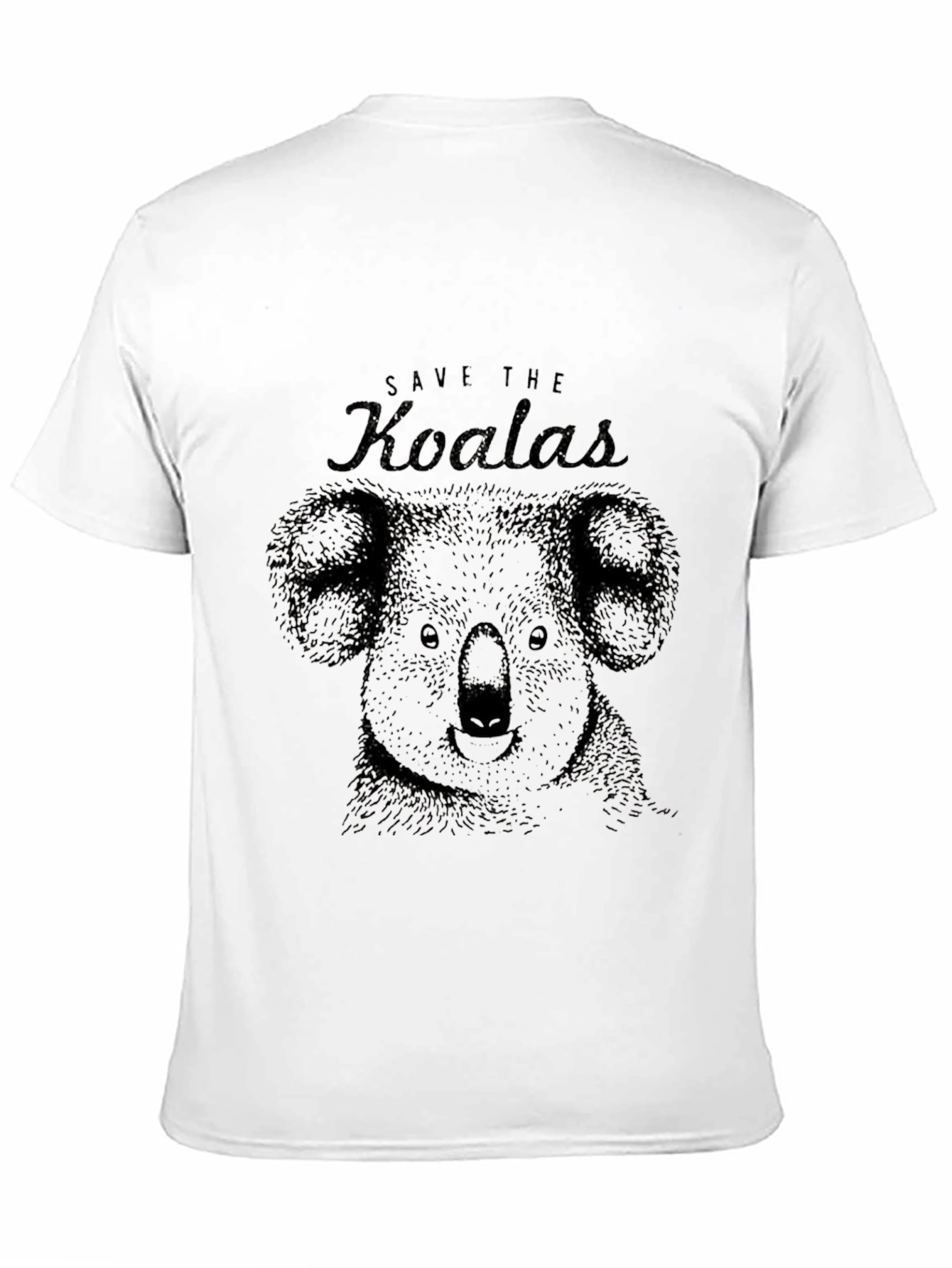 Save the Koalas Graphic Black Tee