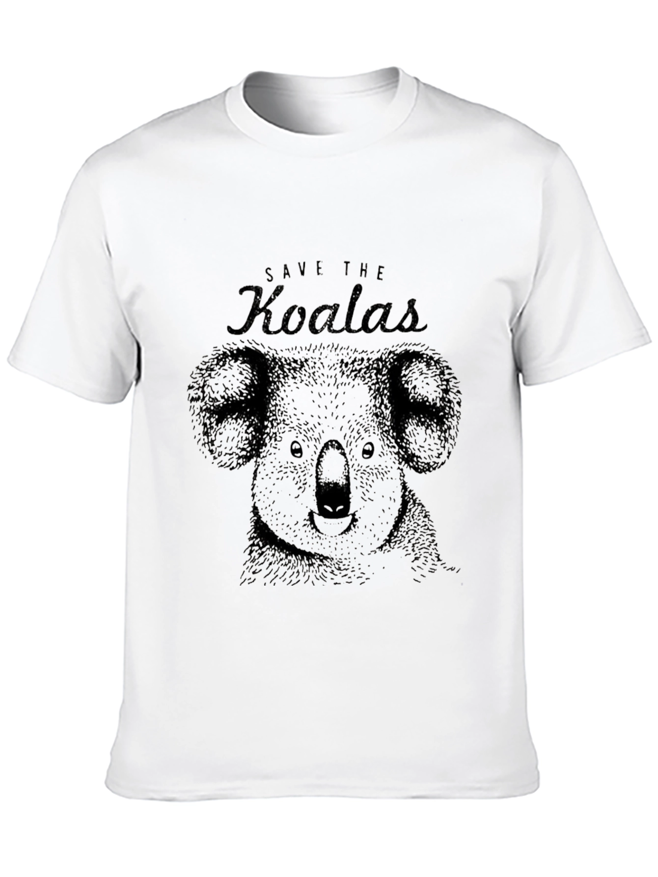 Save the Koalas Graphic Black Tee