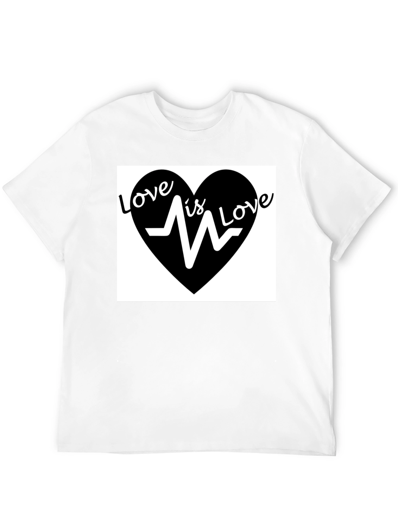 Love is Love T-Shirt - Heartbeat Graphic Tee