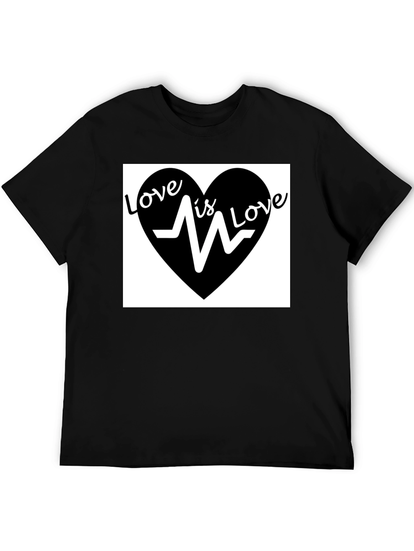 Love is Love T-Shirt - Heartbeat Graphic Tee