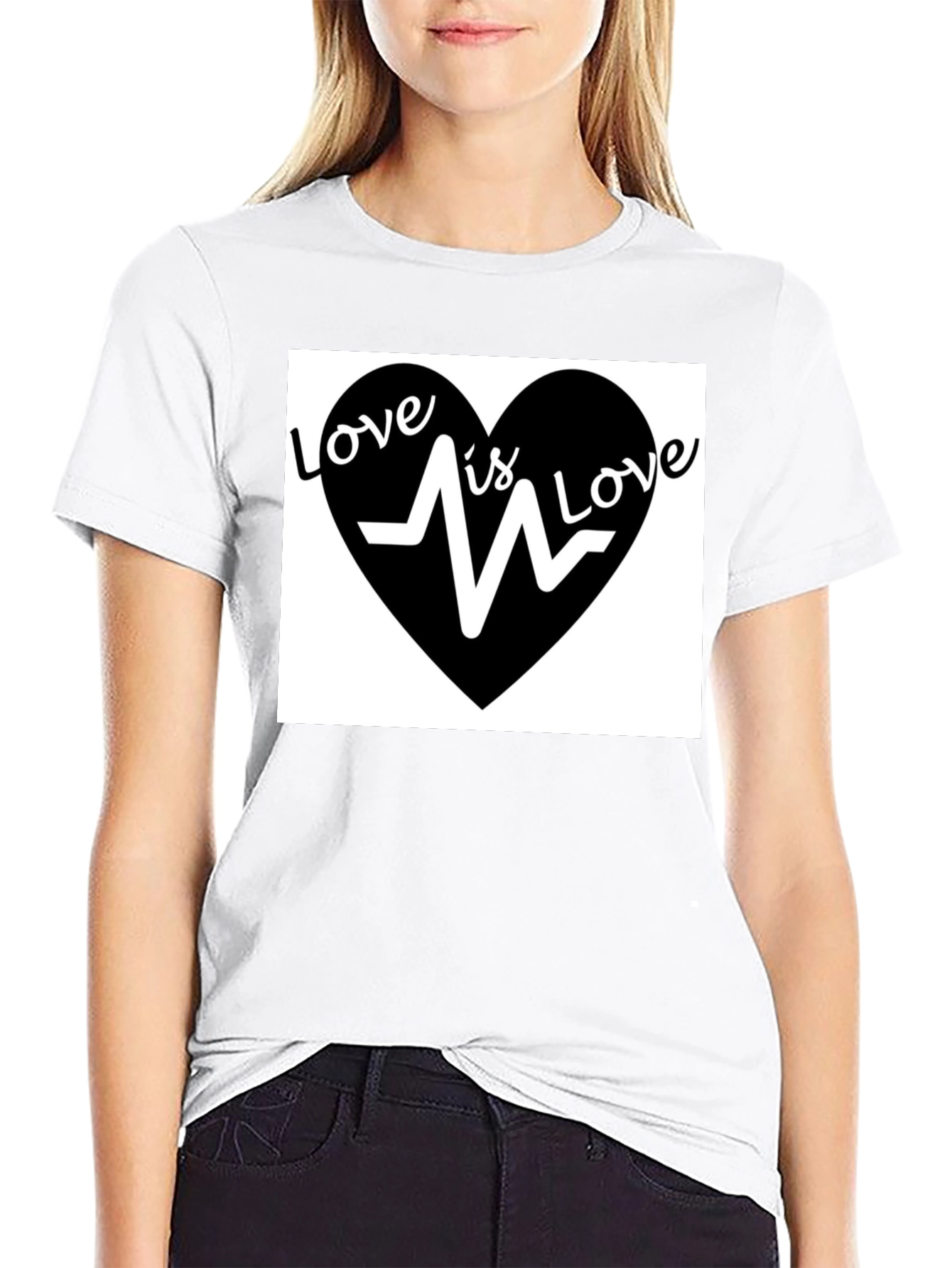 Love is Love T-Shirt - Heartbeat Graphic Tee