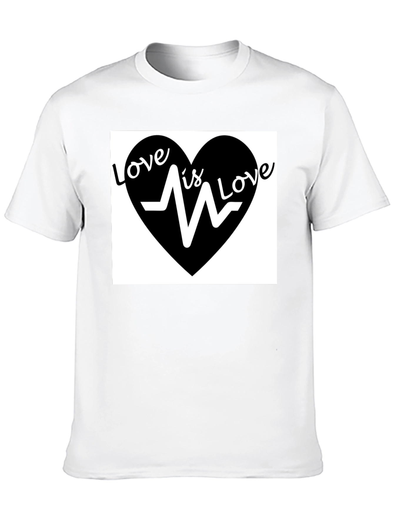 Love is Love T-Shirt - Heartbeat Graphic Tee