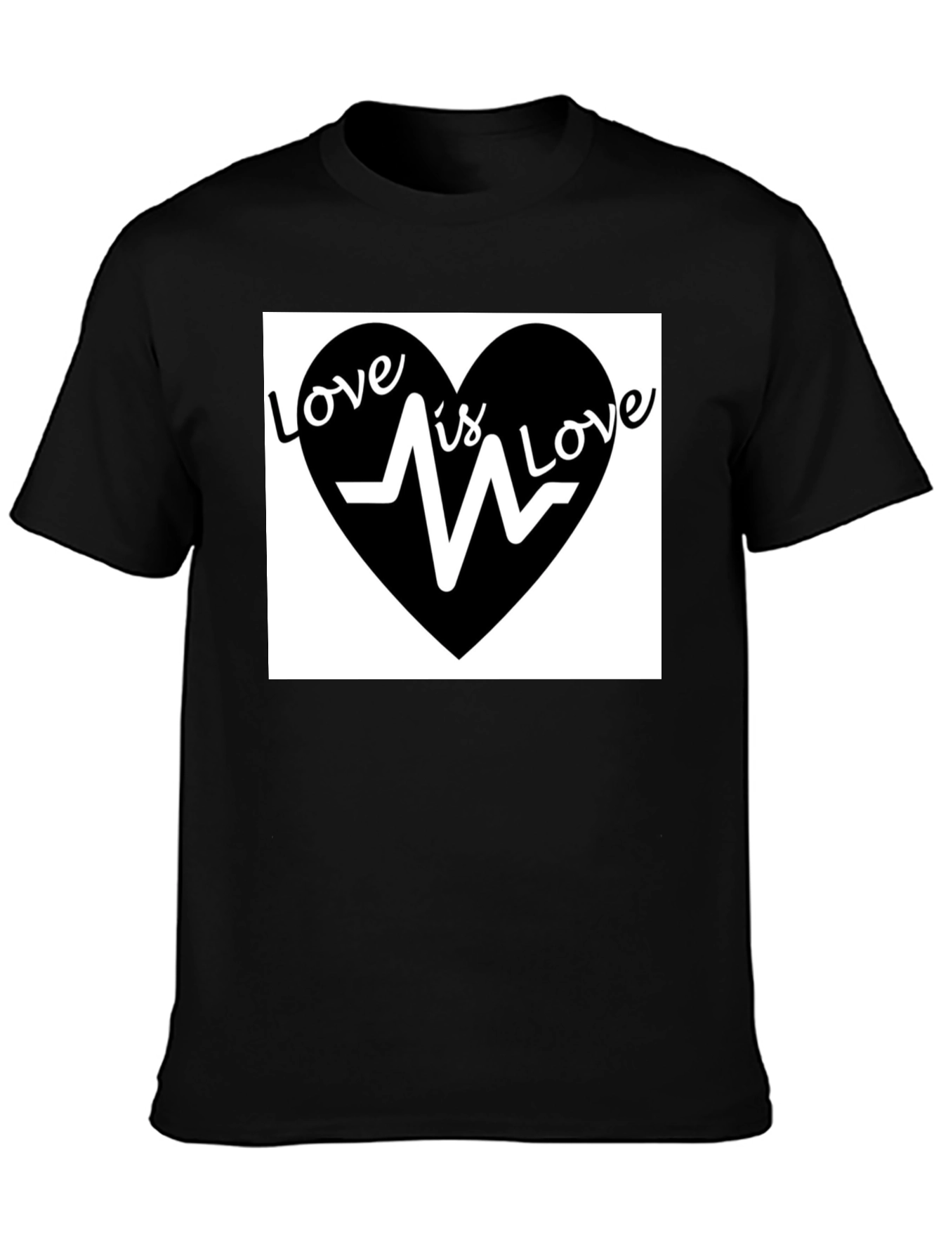 Love is Love T-Shirt - Heartbeat Graphic Tee