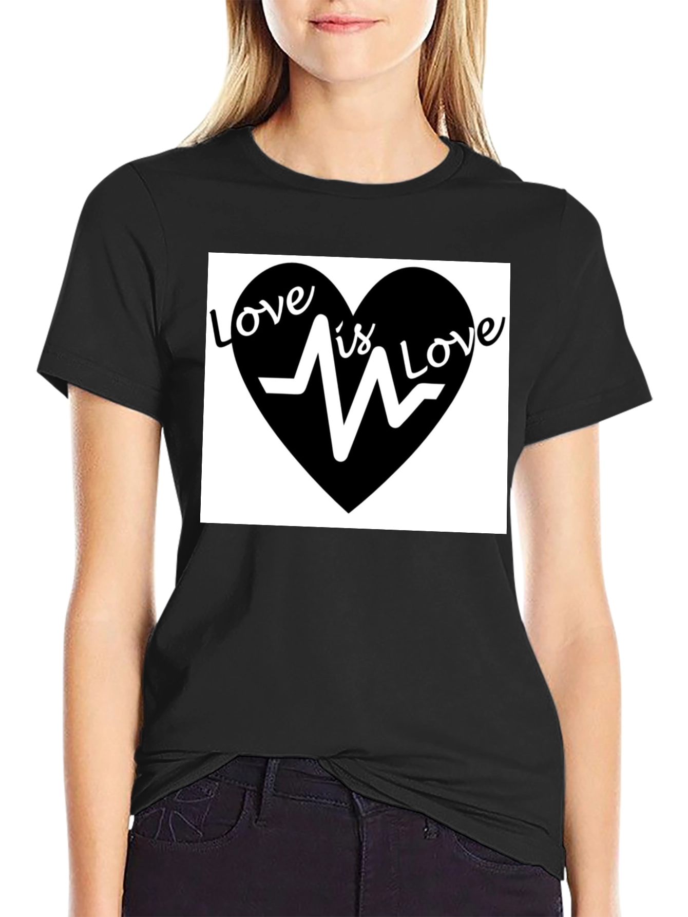 Love is Love T-Shirt - Heartbeat Graphic Tee