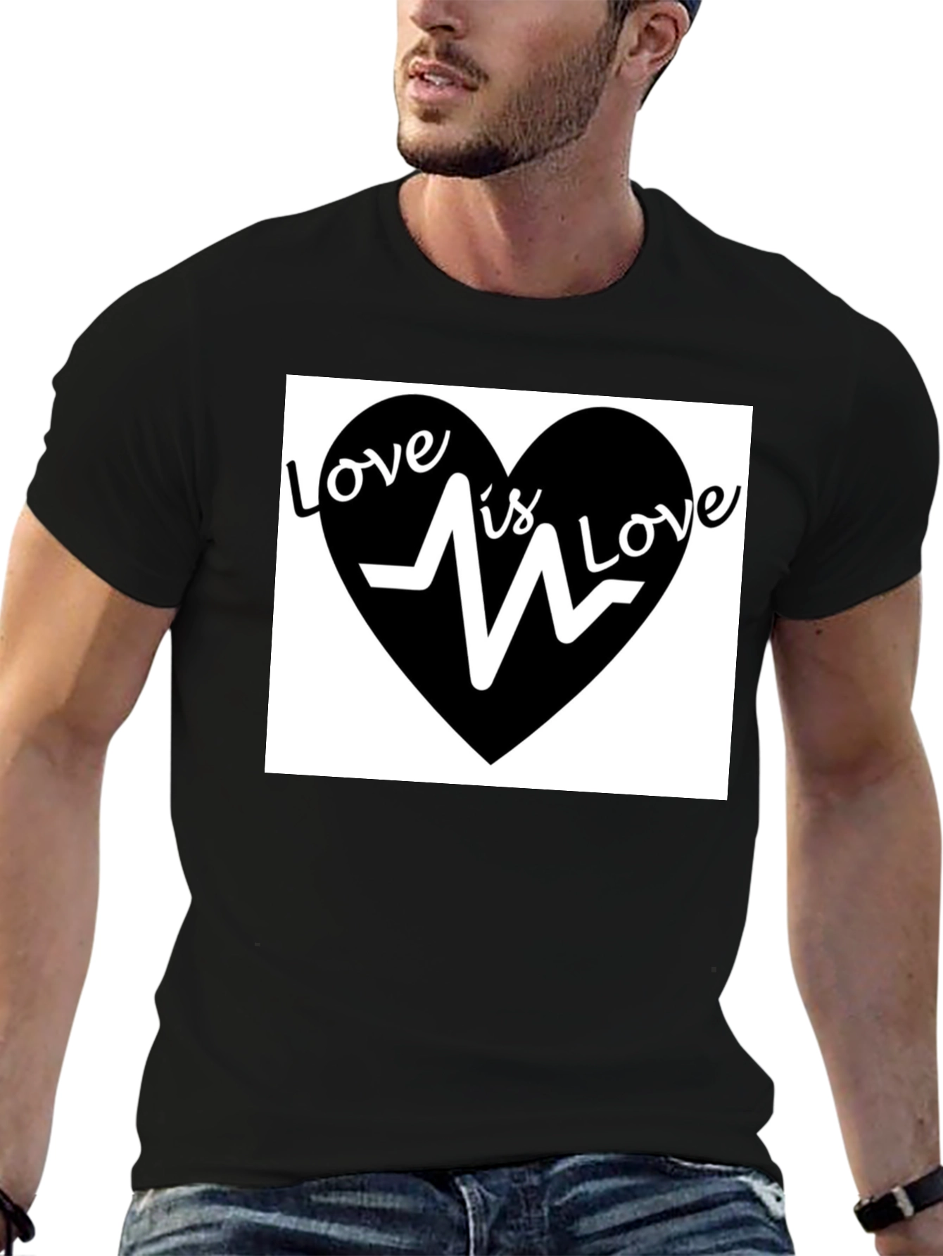 Love is Love T-Shirt - Heartbeat Graphic Tee