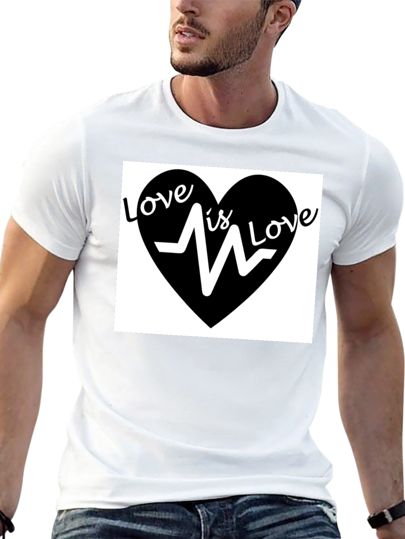 Love is Love T-Shirt - Heartbeat Graphic Tee