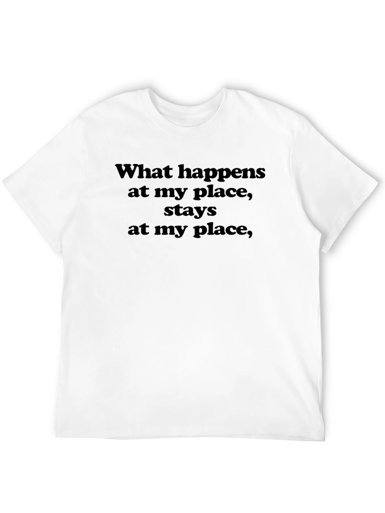 Humorous What Happens Graphic Tee