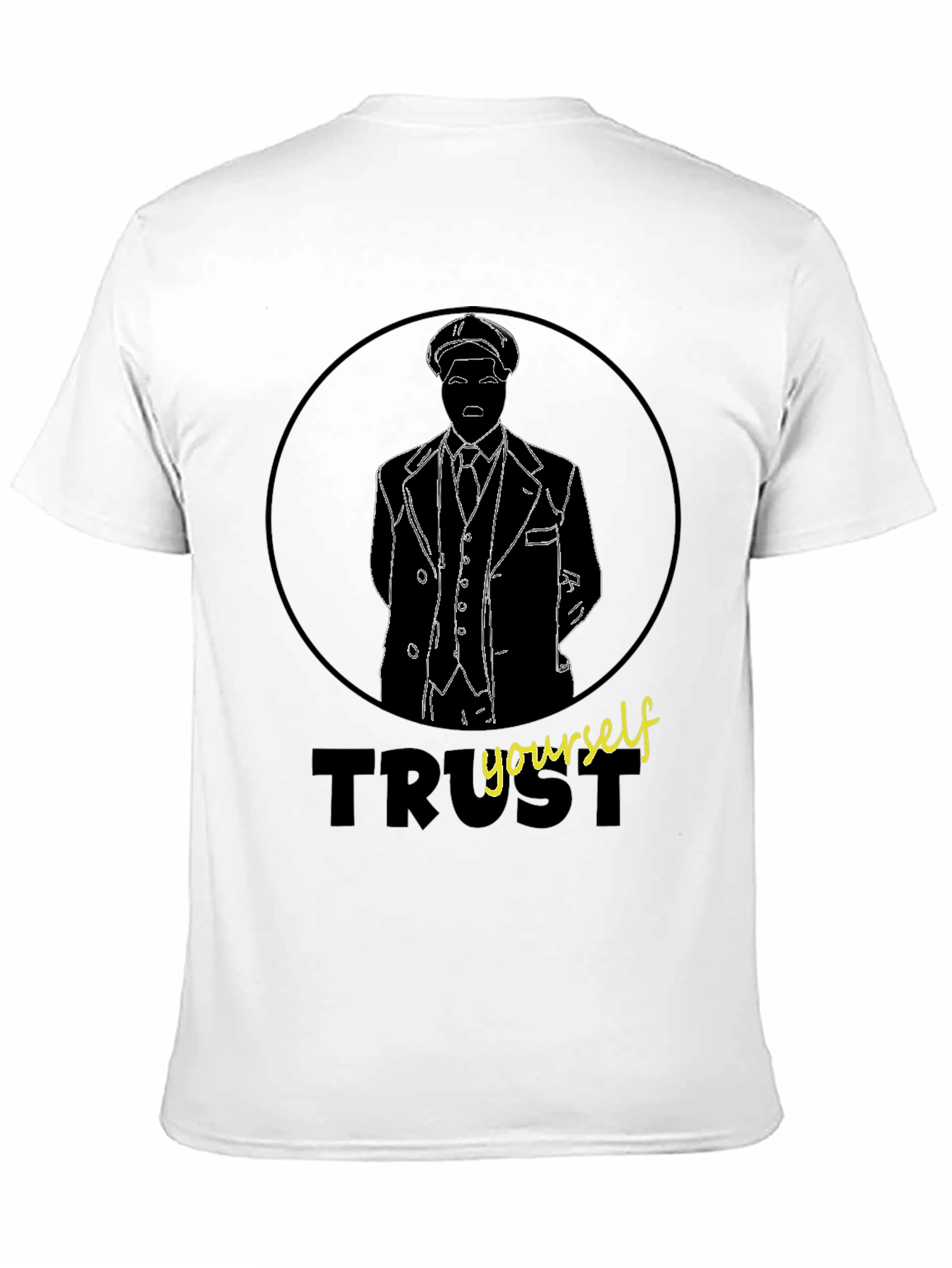 Trust Yourself Graphic Tee - Stylish Mens Black T-Shirt