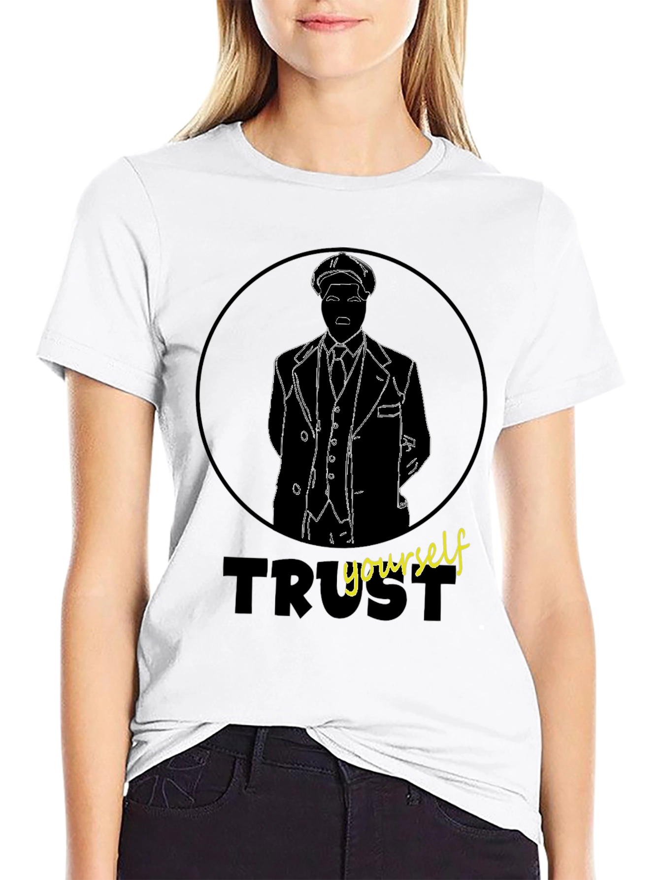 Trust Yourself Graphic Tee - Stylish Mens Black T-Shirt