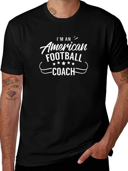 American Football Coach Graphic T-Shirt