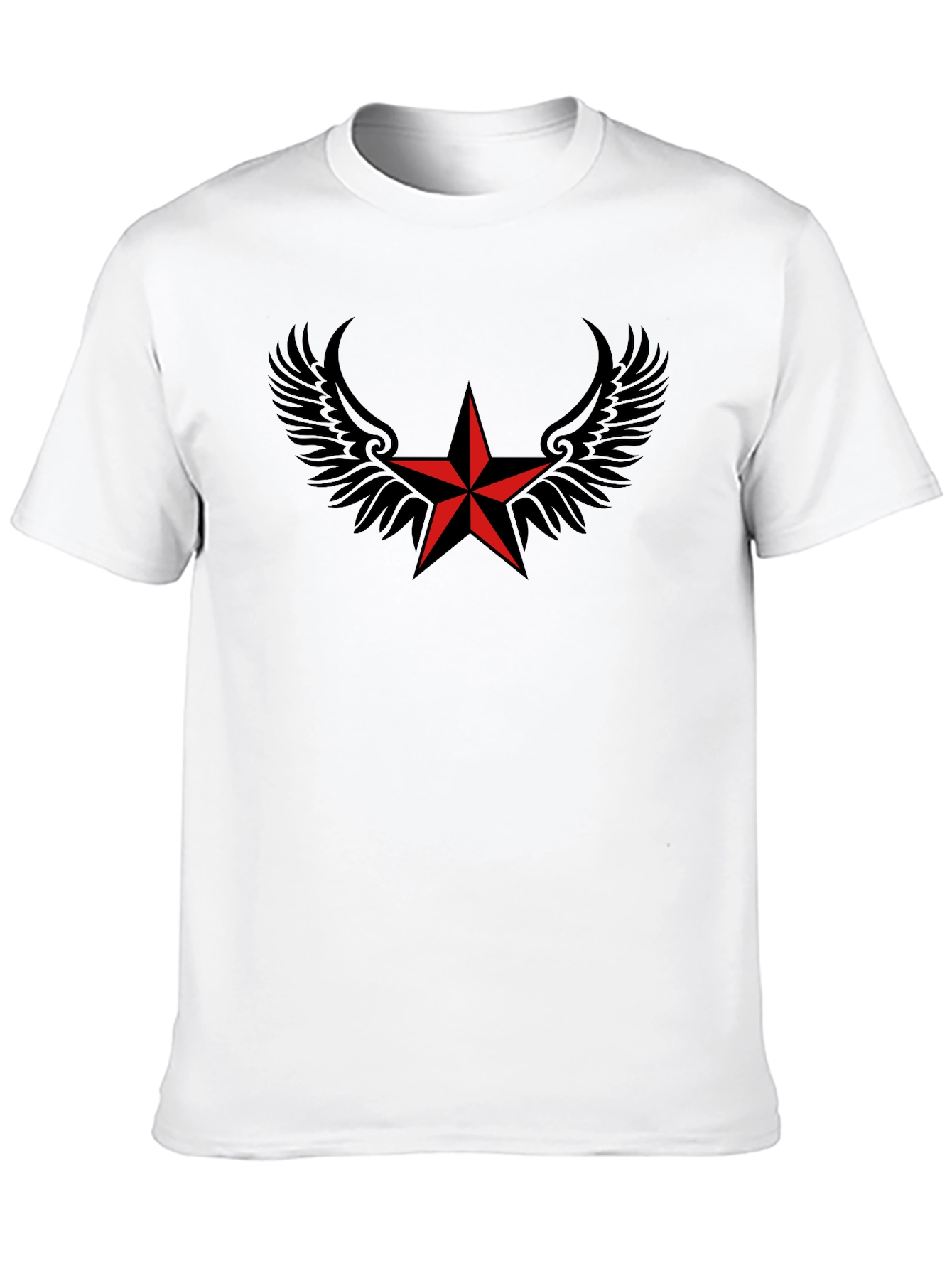 Winged Star Black T-Shirt
