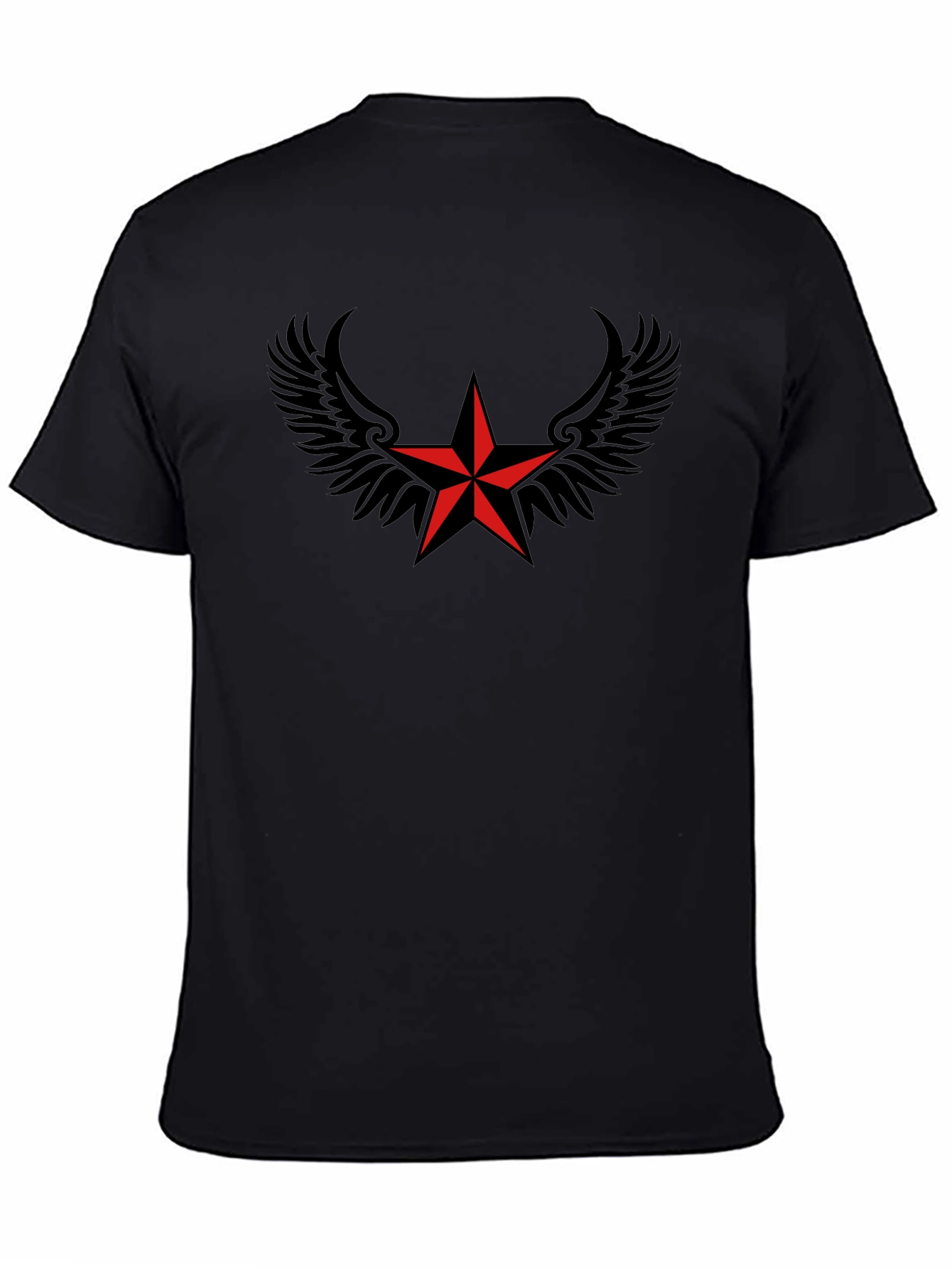 Winged Star Black T-Shirt