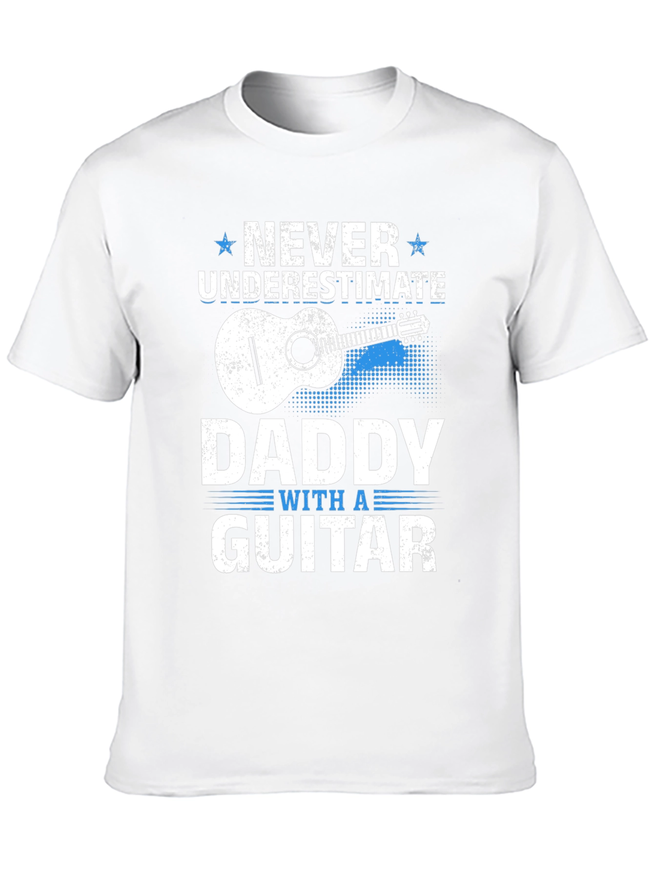 Never Underestimate Daddy with a Guitar T-Shirt