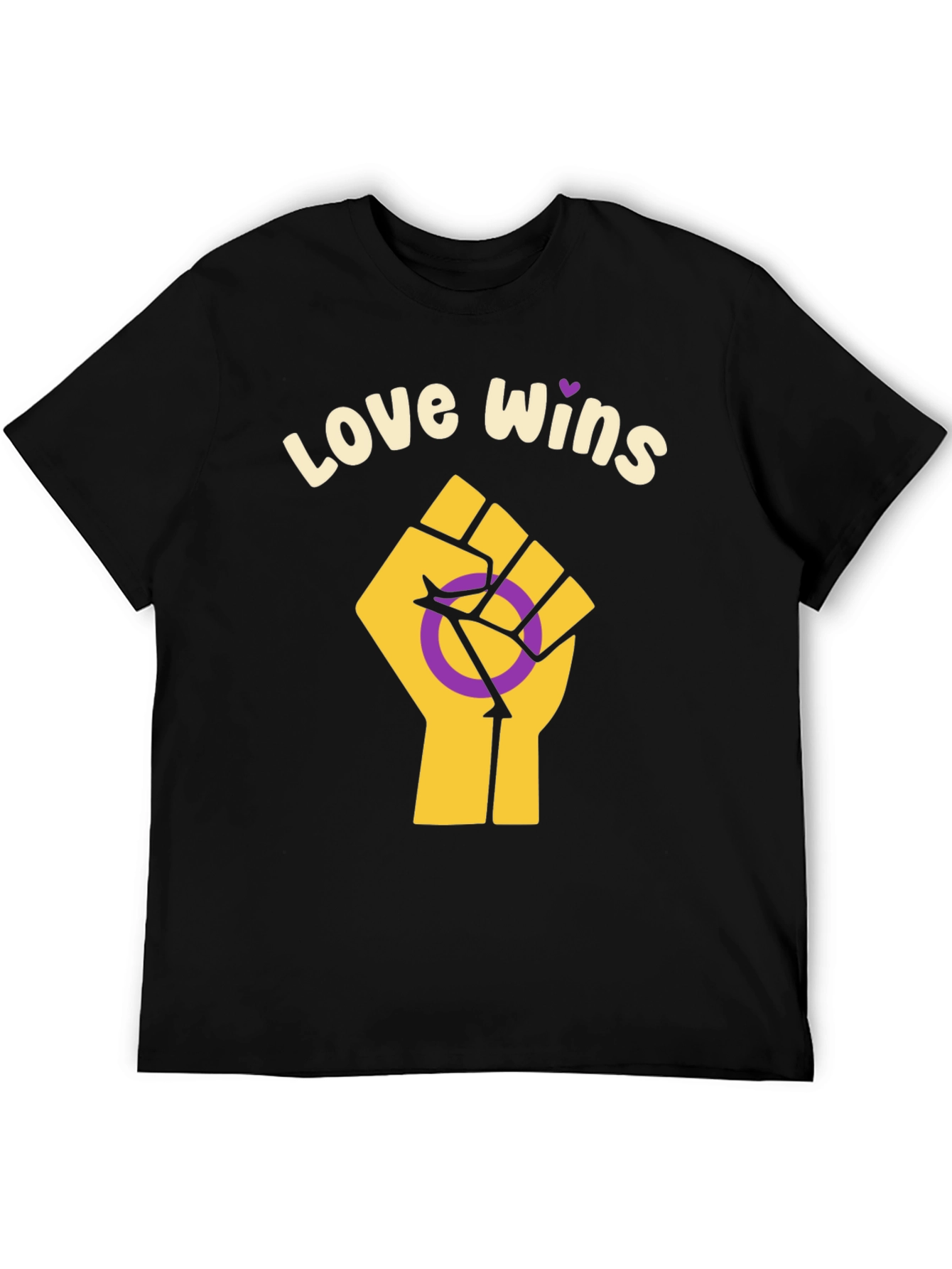 Love Wins Intersex Pride Fist T-Shirt