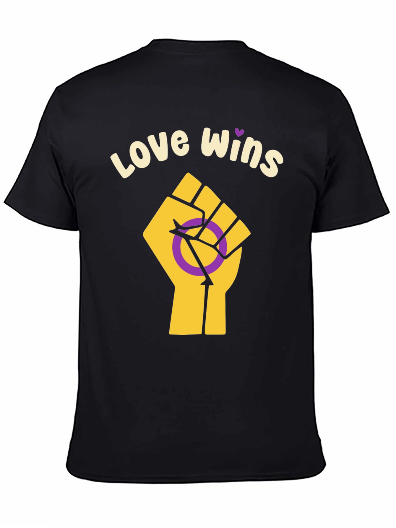 Love Wins Intersex Pride Fist T-Shirt