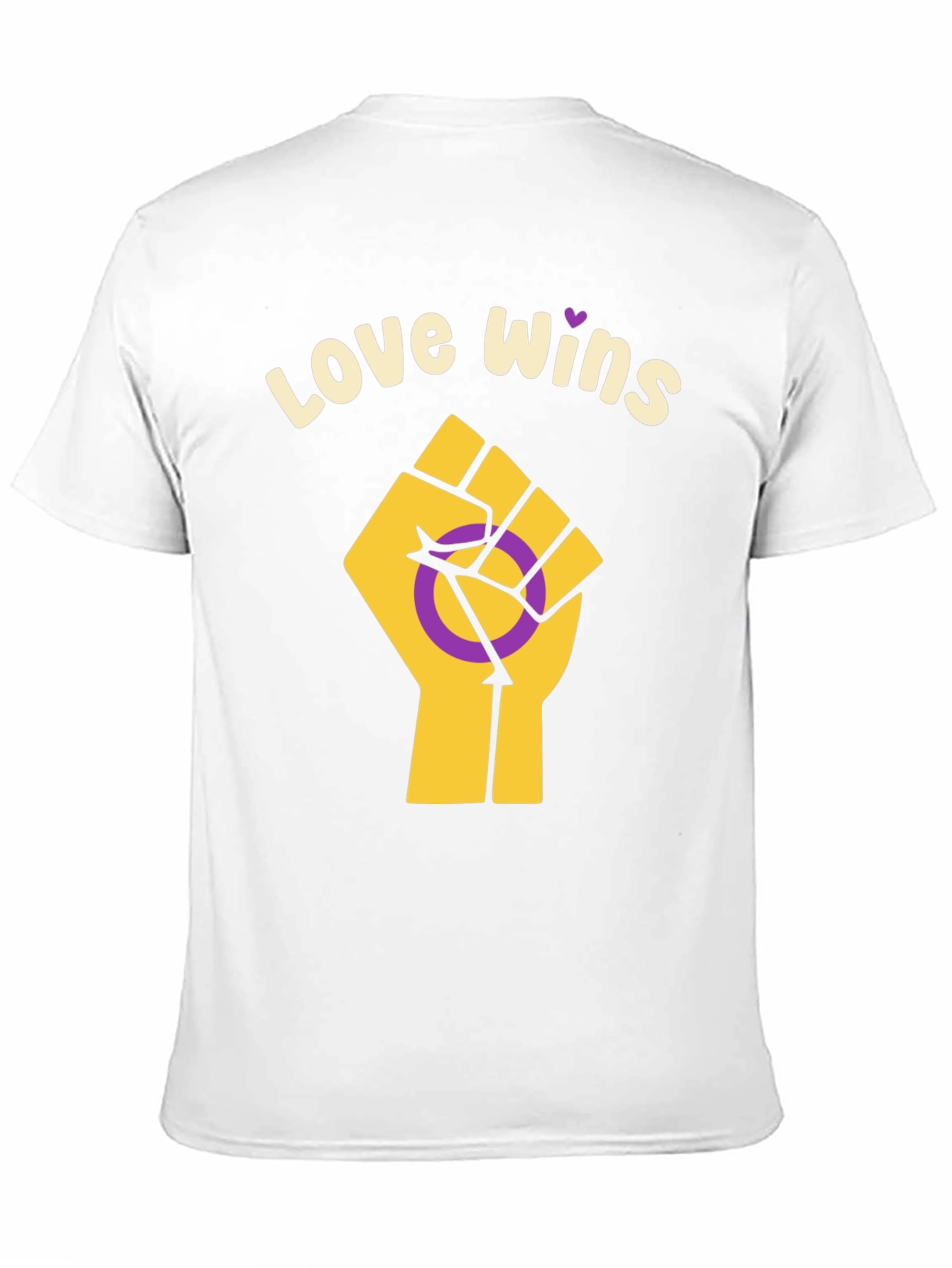 Love Wins Intersex Pride Fist T-Shirt