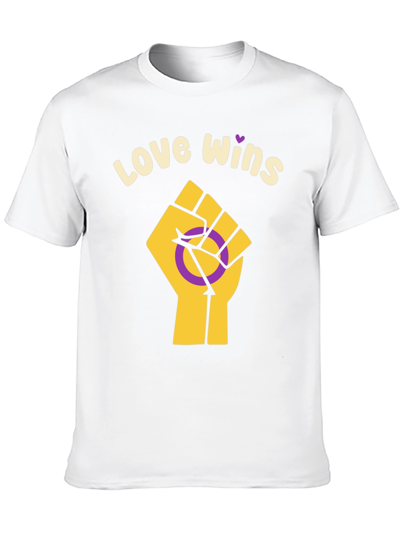Love Wins Intersex Pride Fist T-Shirt