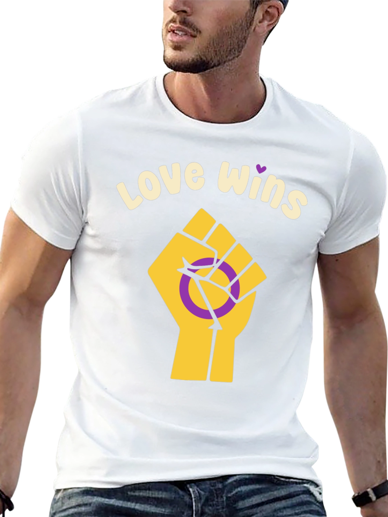 Love Wins Intersex Pride Fist T-Shirt