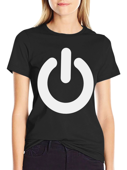 Power Symbol T-Shirt - Black Cotton Blend