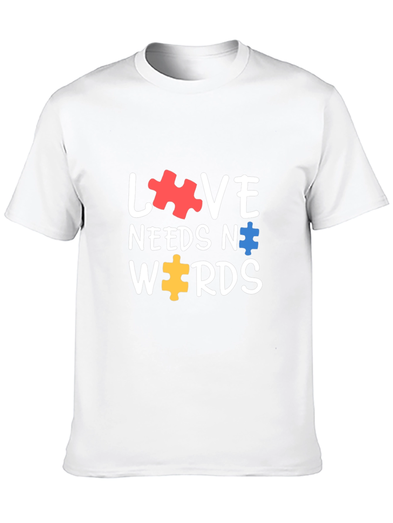 Love Needs No Words Autism Awareness T-Shirt