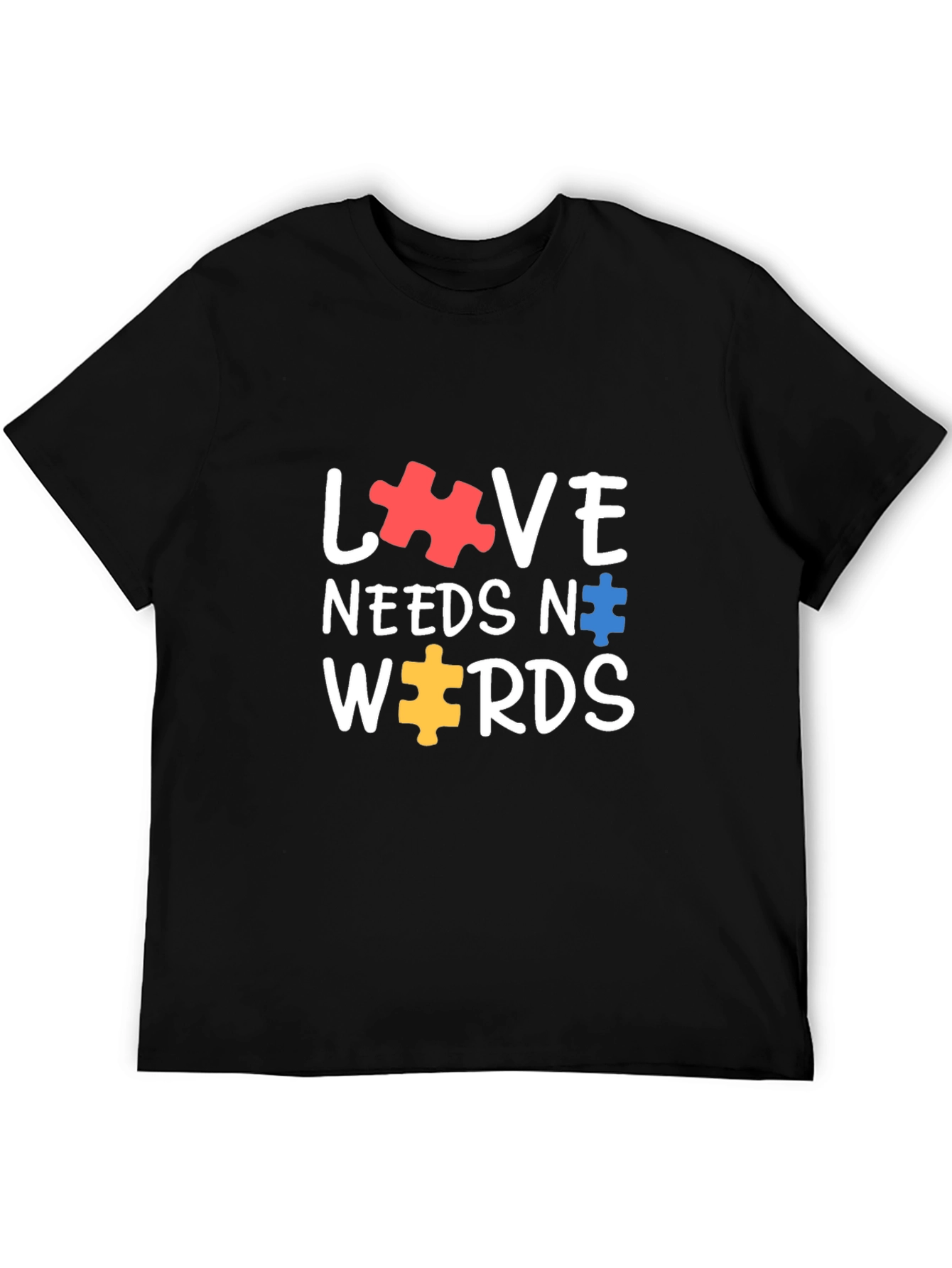 Love Needs No Words Autism Awareness T-Shirt
