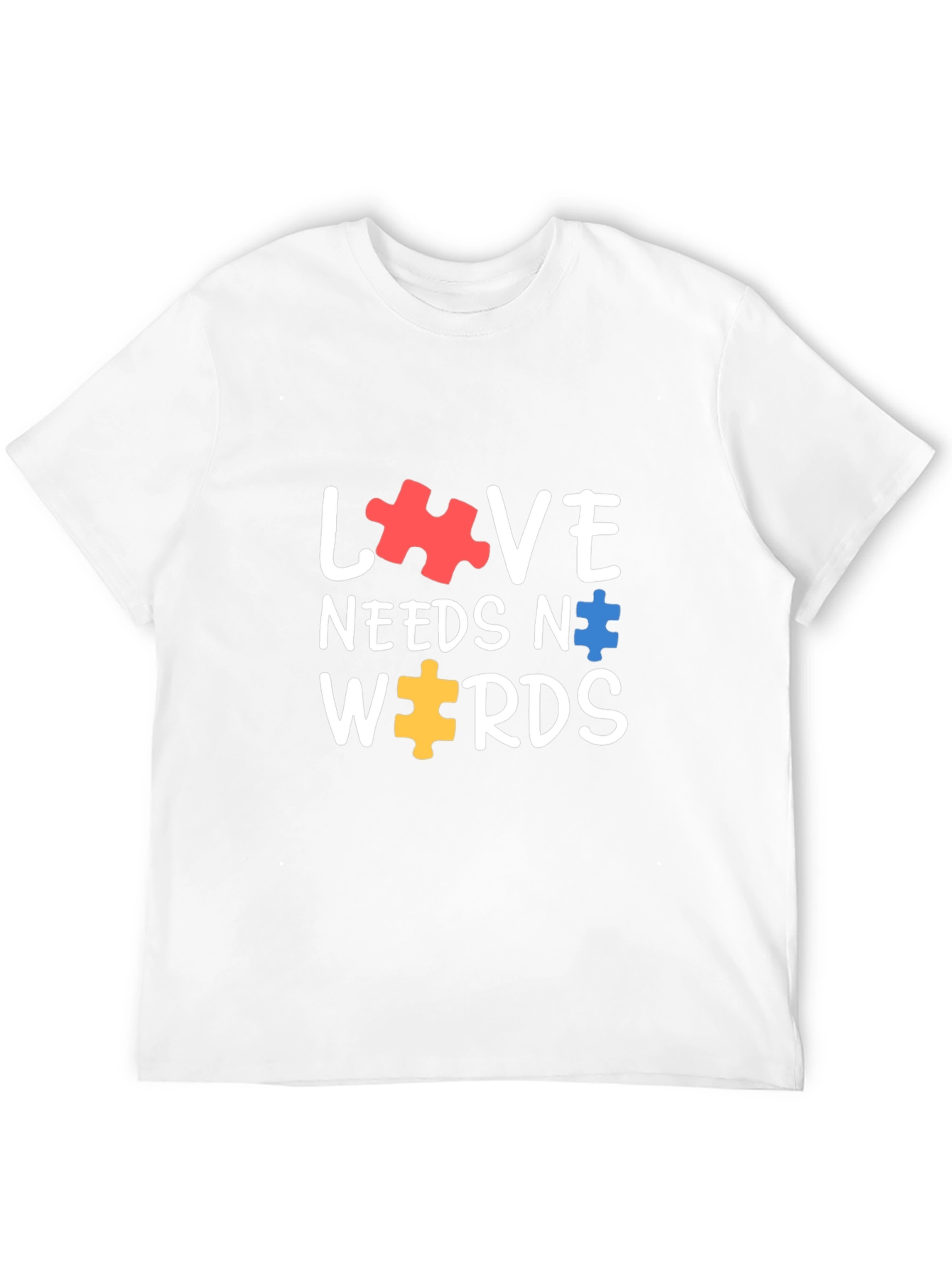 Love Needs No Words Autism Awareness T-Shirt