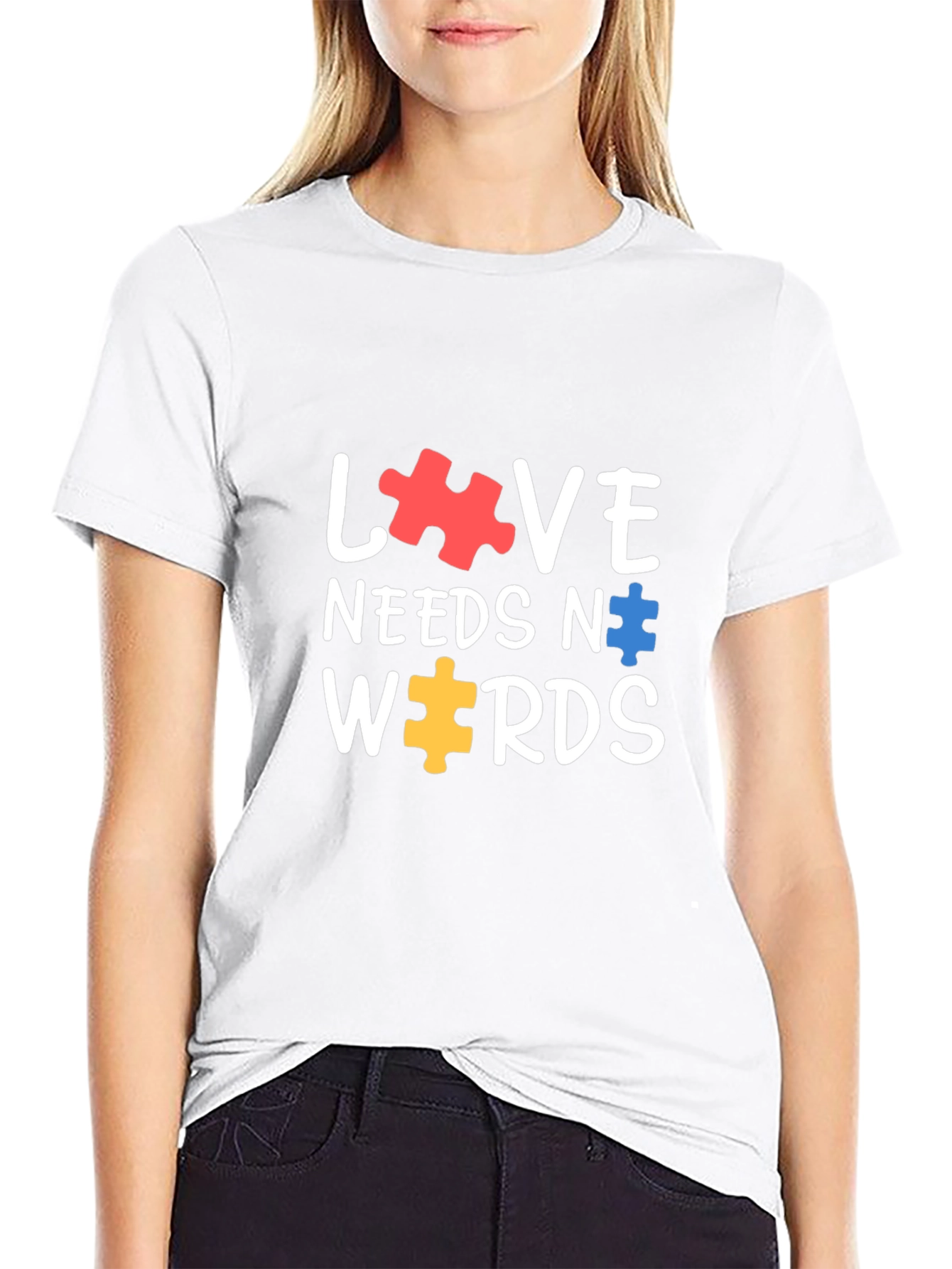 Love Needs No Words Autism Awareness T-Shirt