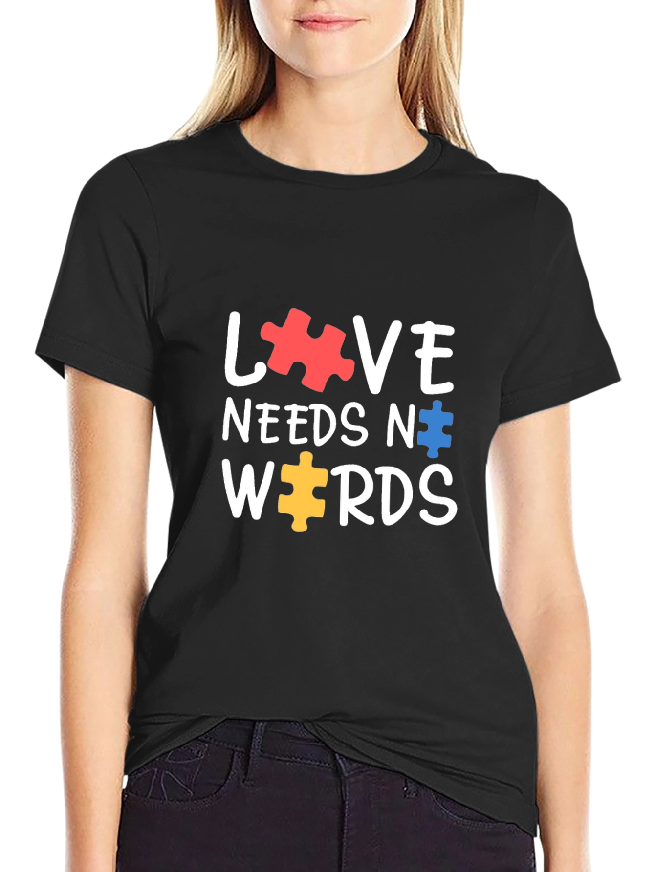 Love Needs No Words Autism Awareness T-Shirt