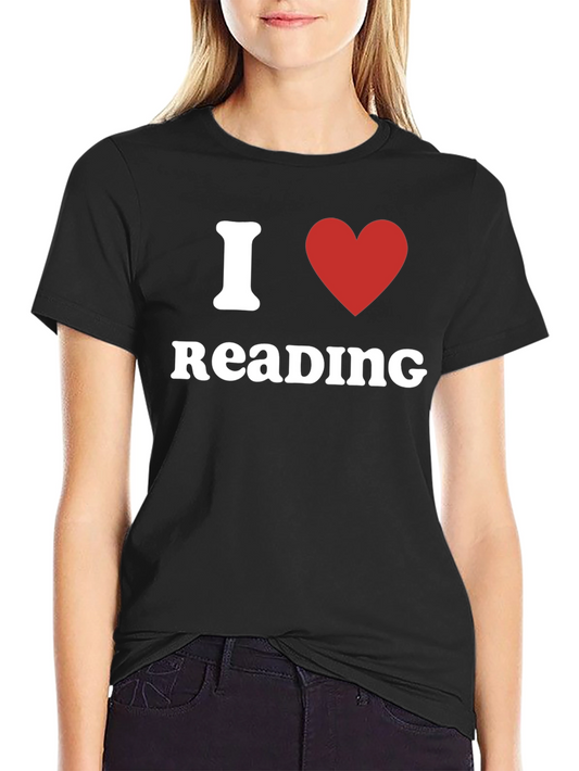 I Heart Reading Black T-Shirt