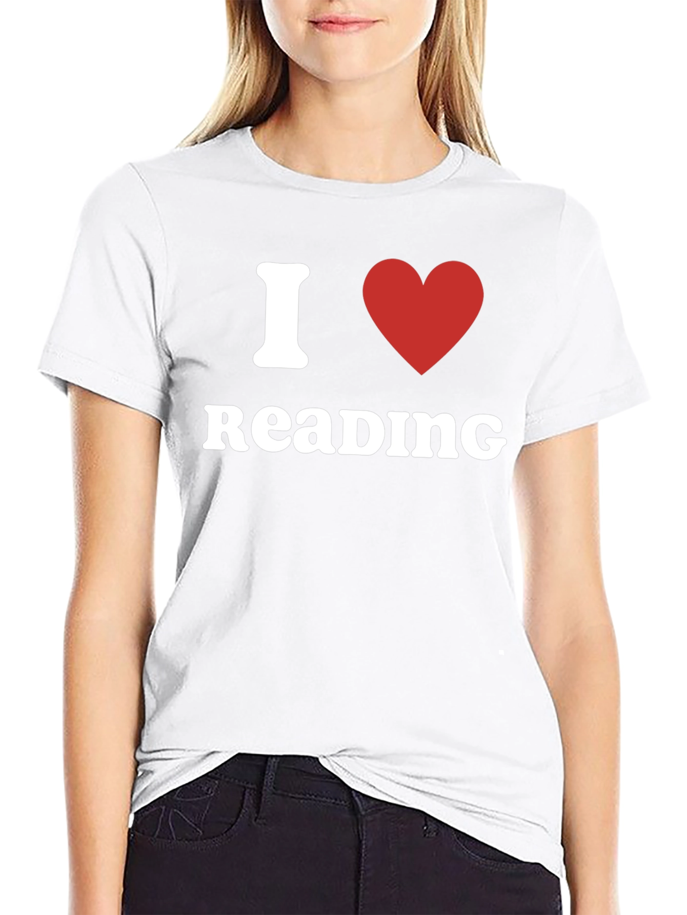 I Heart Reading Black T-Shirt