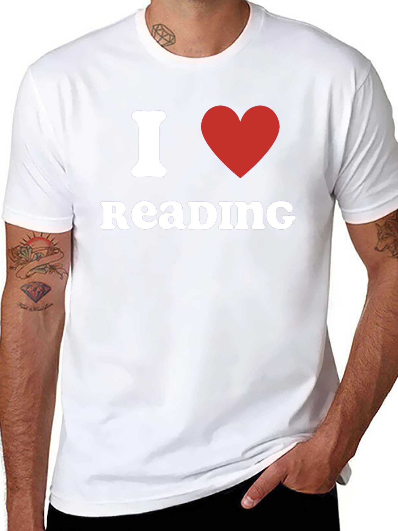 I Heart Reading Black T-Shirt
