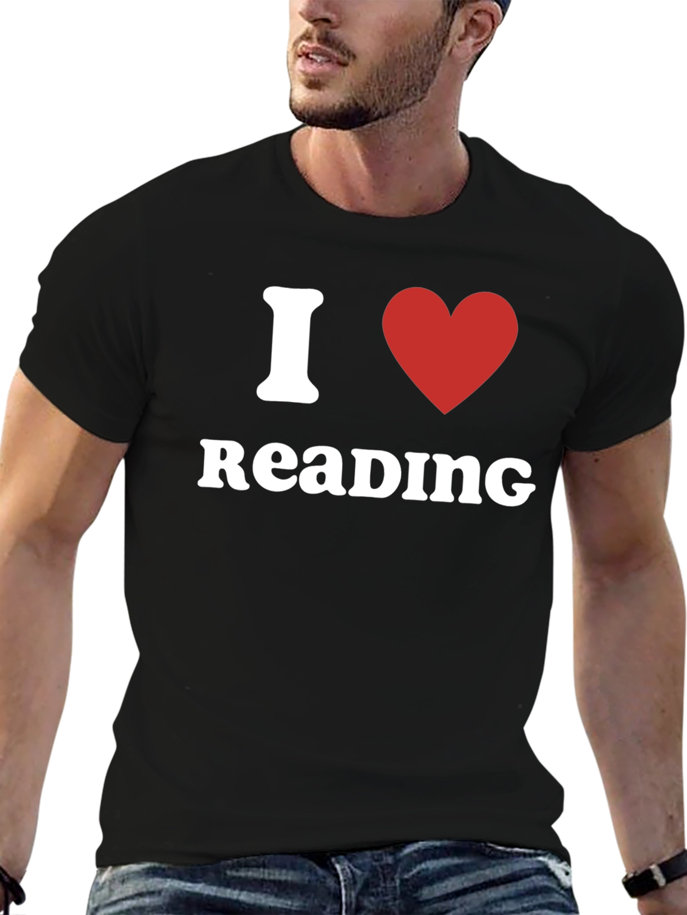 I Heart Reading Black T-Shirt