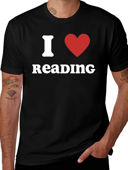 I Heart Reading Black T-Shirt