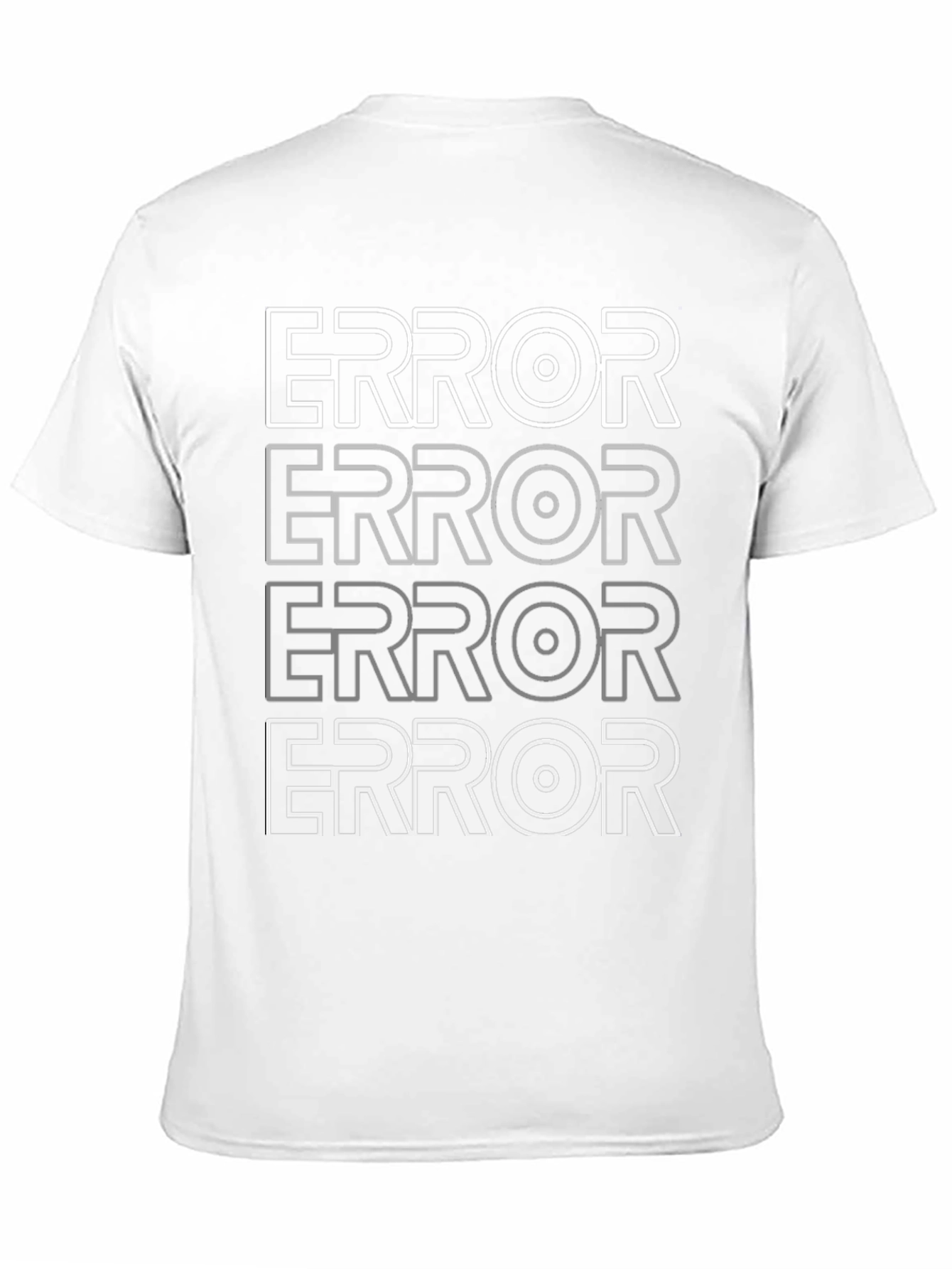 ERROR Graphic Print Black T-Shirt