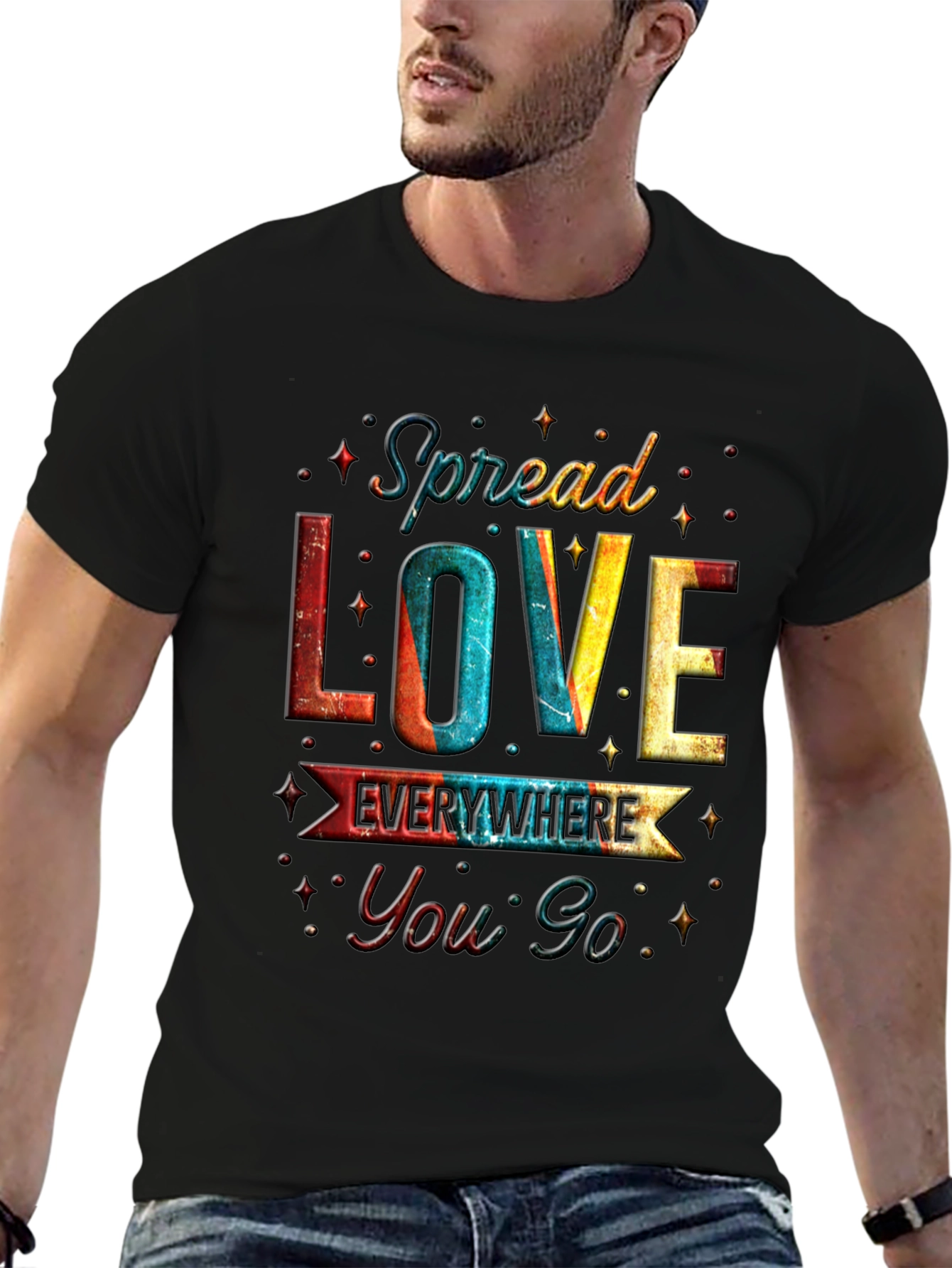 Spread Love Everywhere You Go Graphic T-Shirt