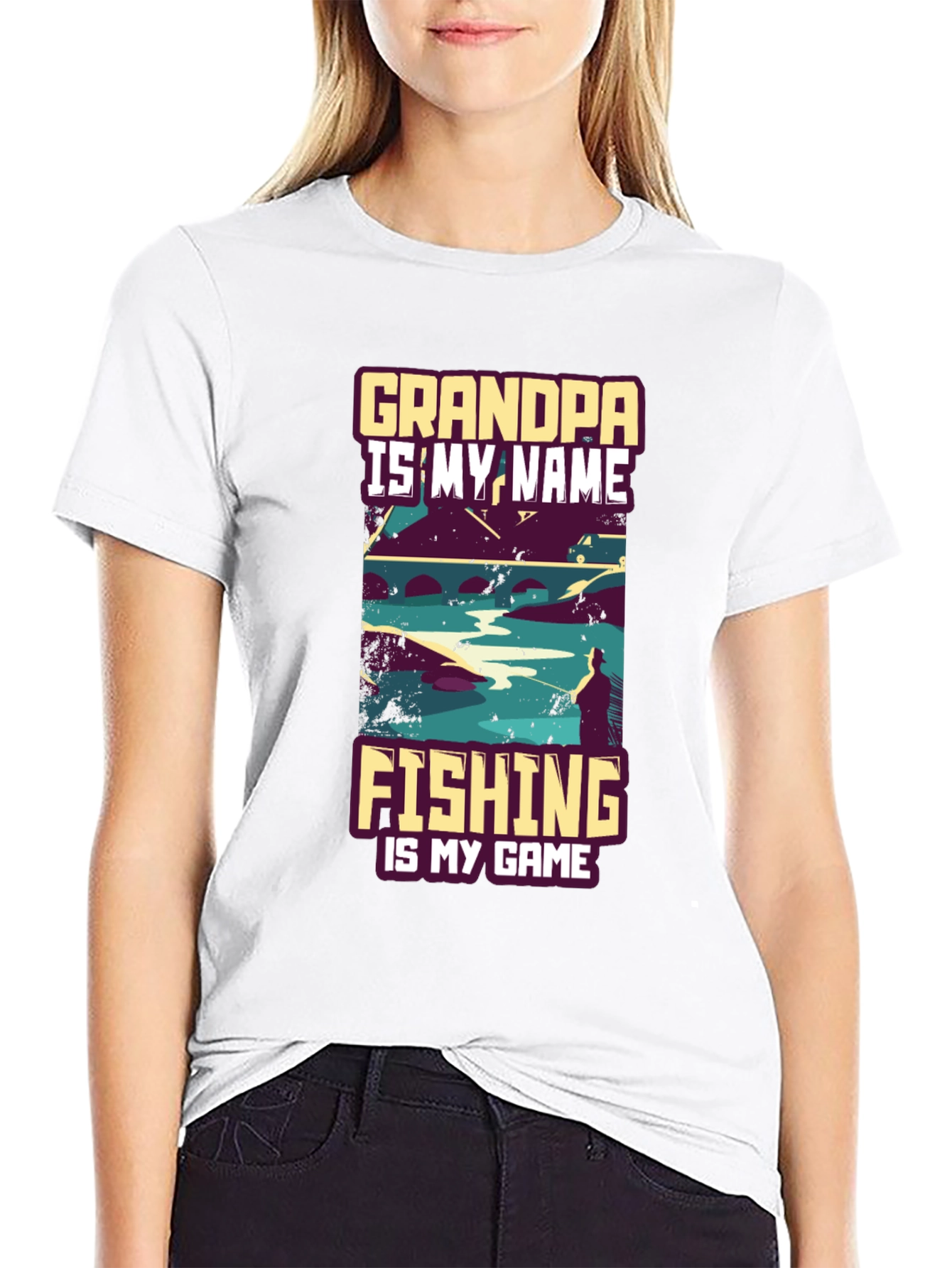 Grandpa Fishing T-Shirt: Is My Name Is My Game