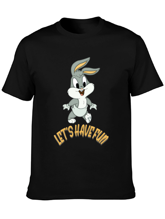 Lets Have Fun Bugs Bunny Black T-Shirt
