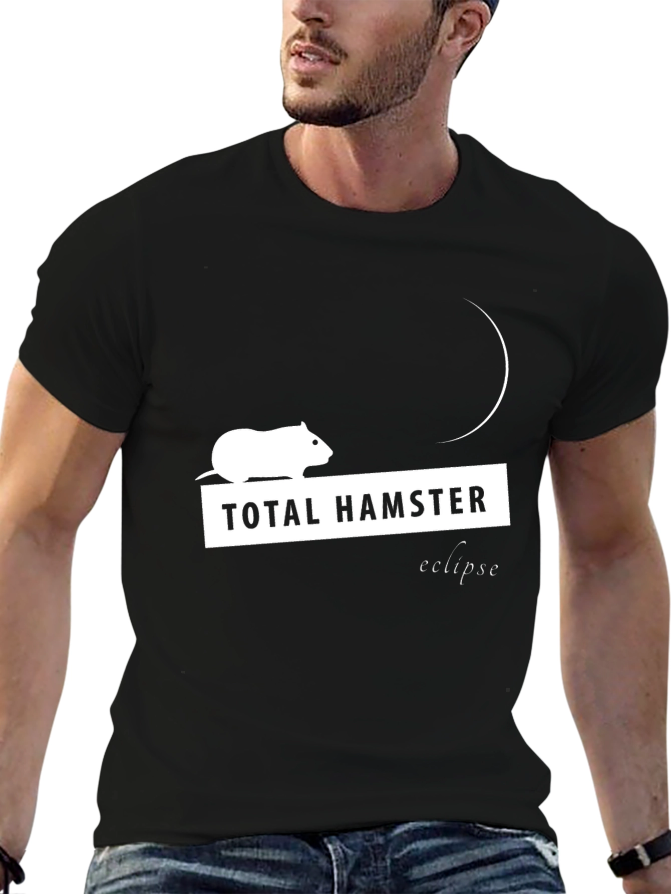 Total Hamster Eclipse Funny Graphic Tee