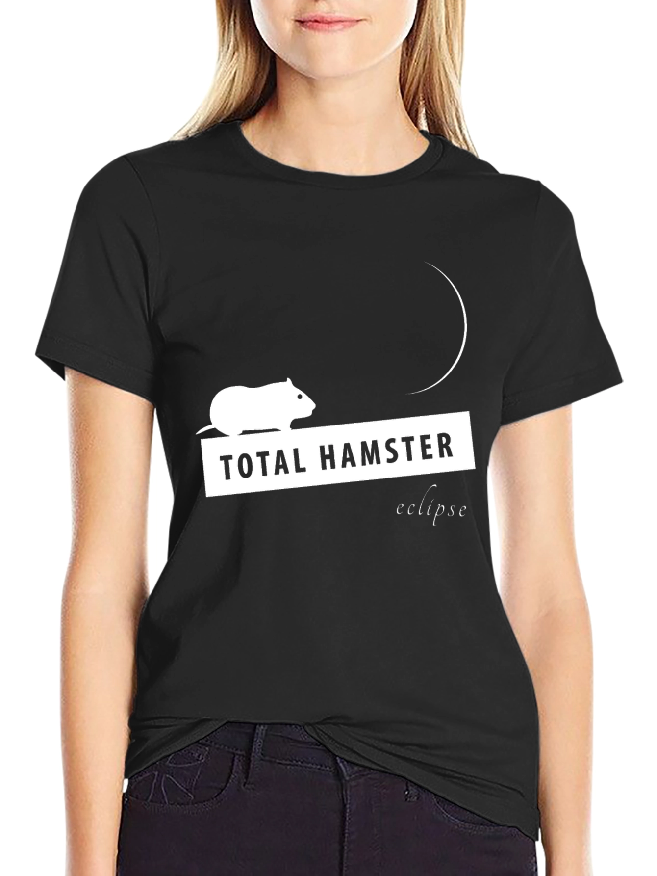 Total Hamster Eclipse Funny Graphic Tee