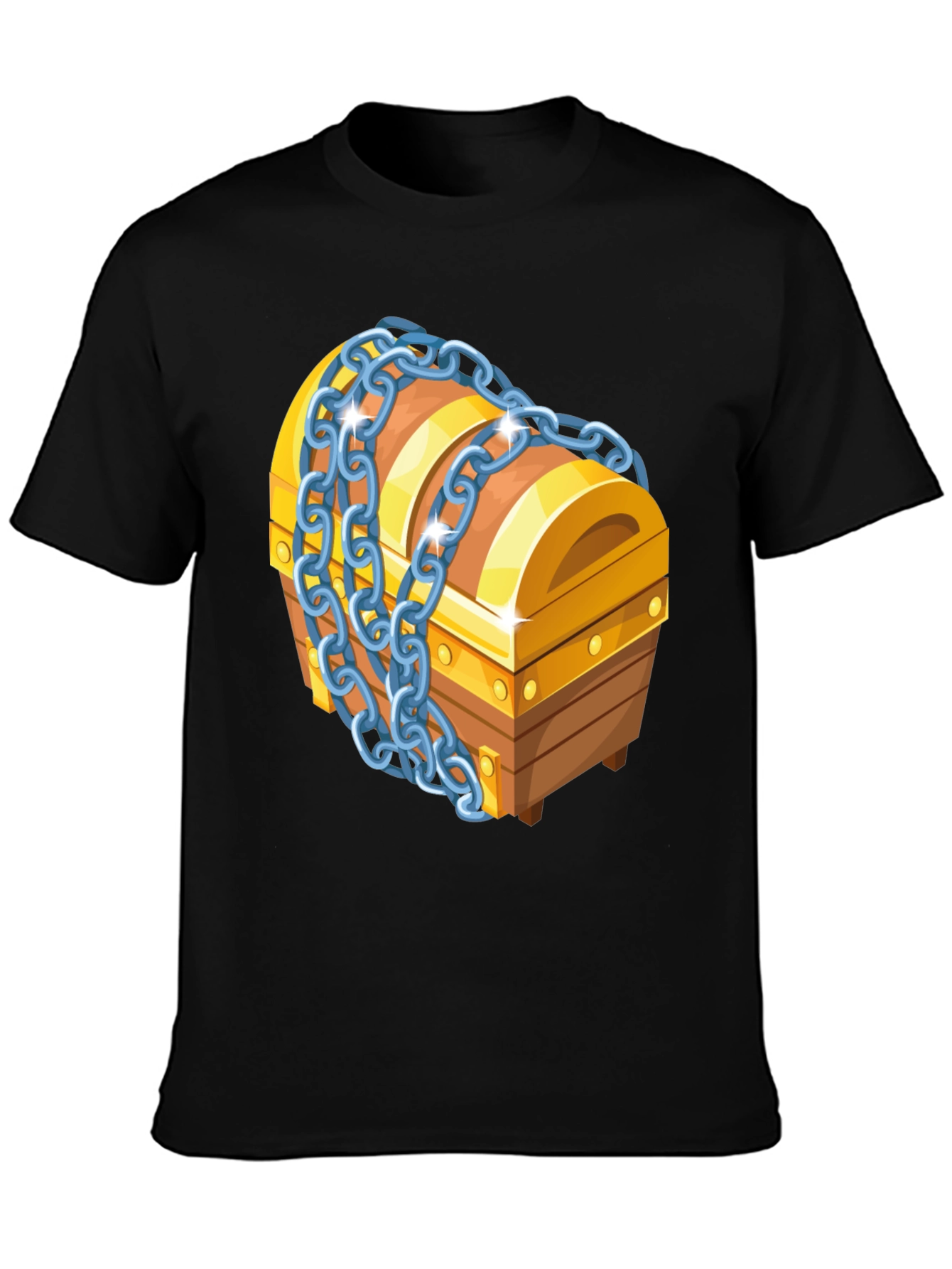 Treasure Chest Graphic T-Shirt - Novelty Design Tee