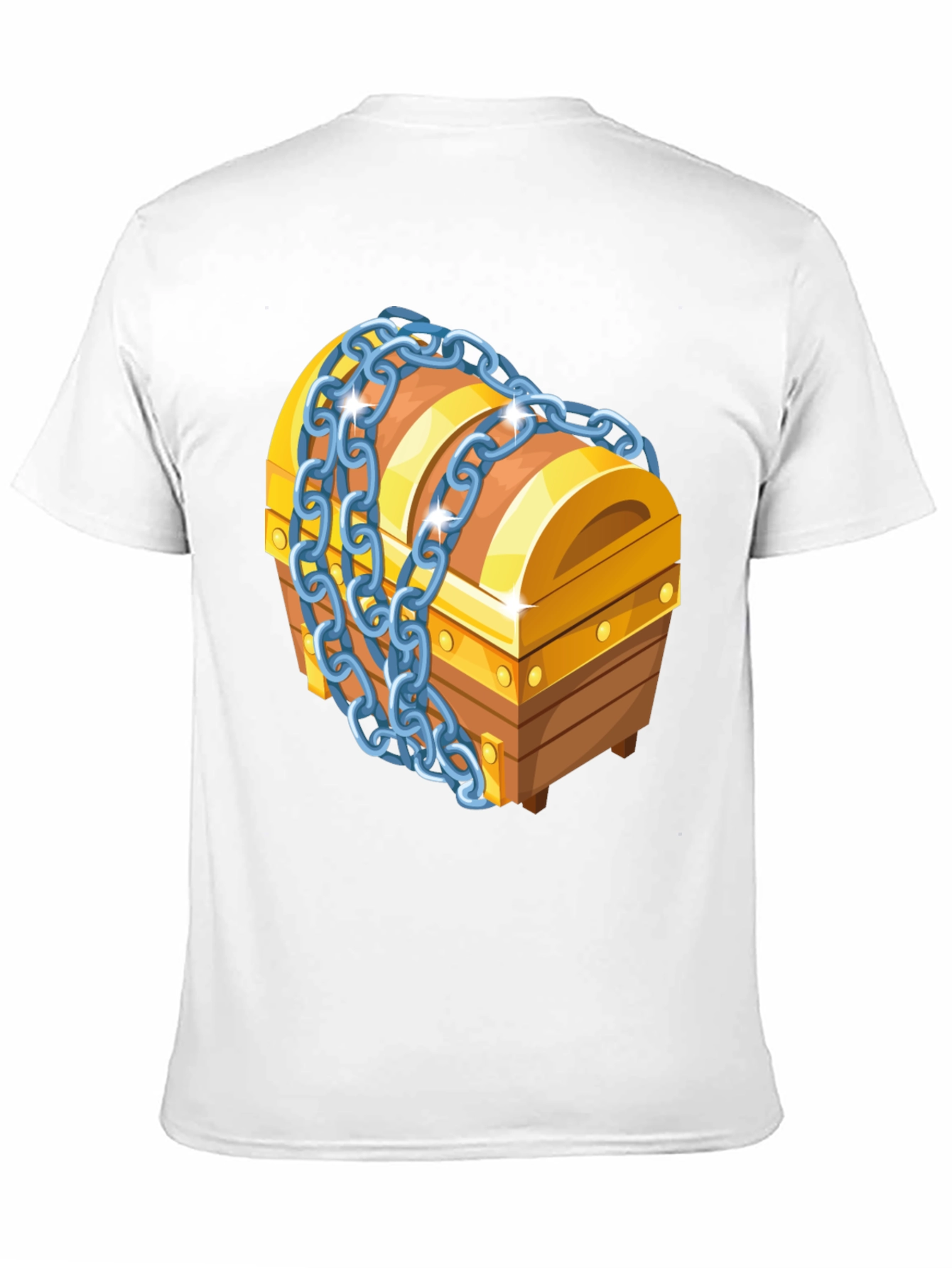 Treasure Chest Graphic T-Shirt - Novelty Design Tee