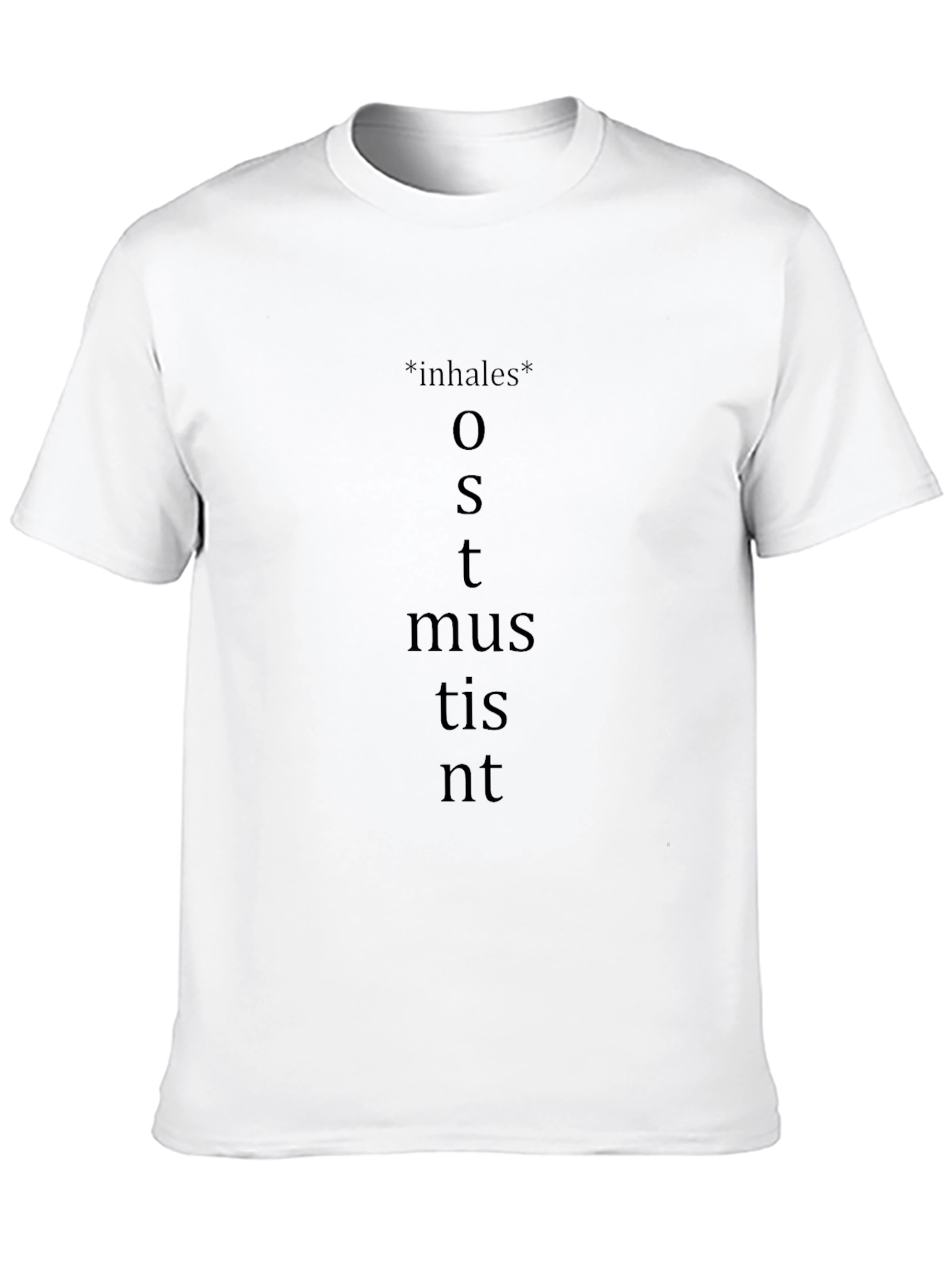 Inhales Latin Verb T-Shirt - Funny Grammar Tee