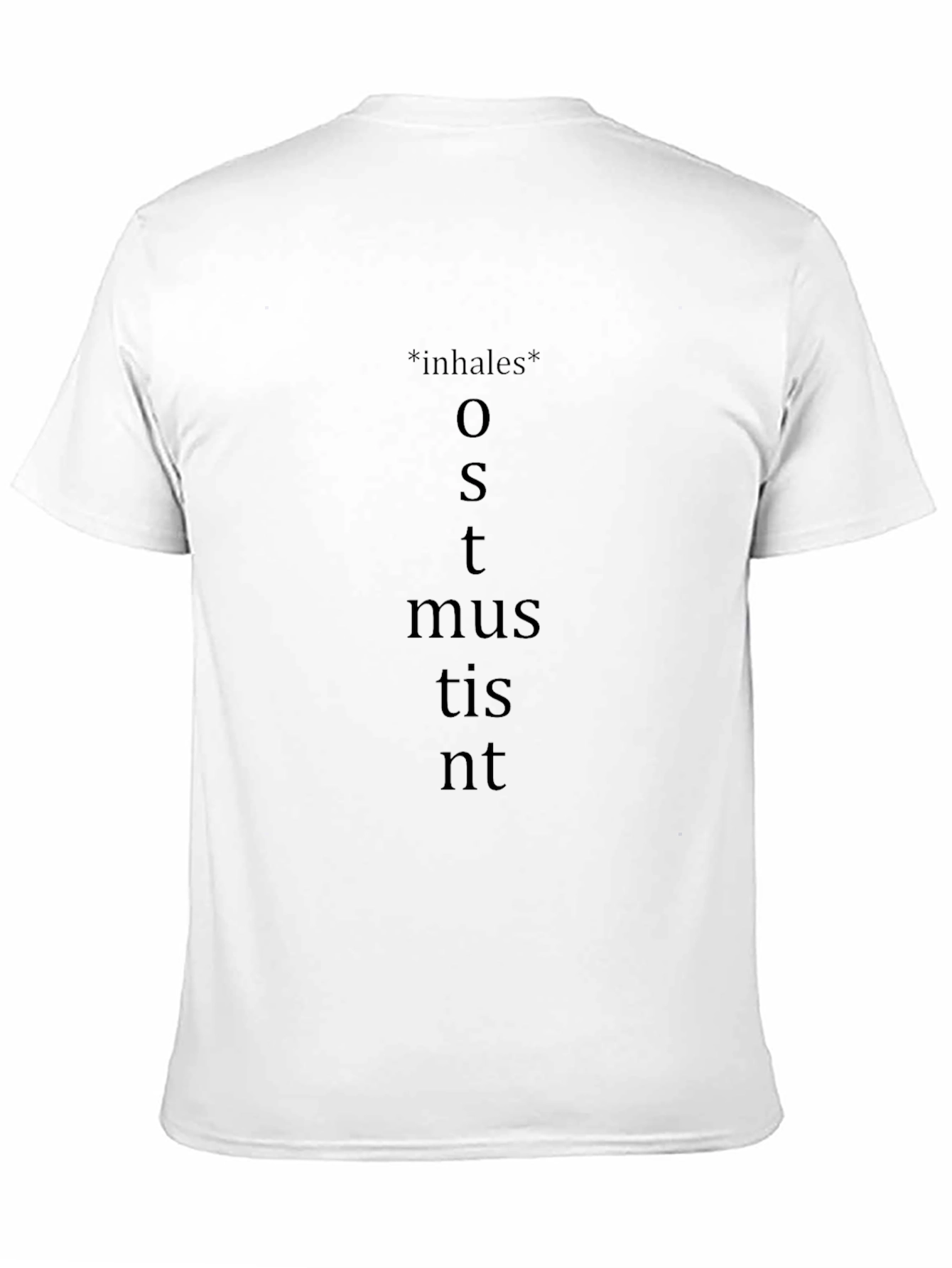 Inhales Latin Verb T-Shirt - Funny Grammar Tee