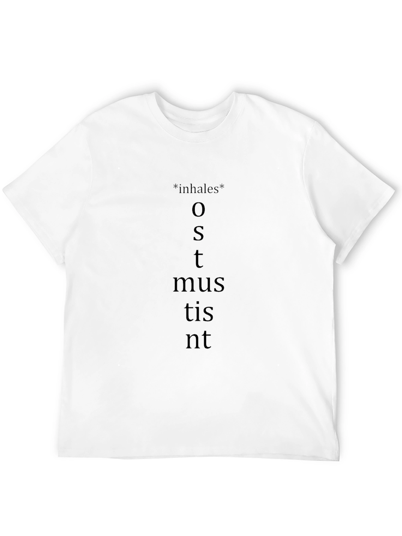 Inhales Latin Verb T-Shirt - Funny Grammar Tee