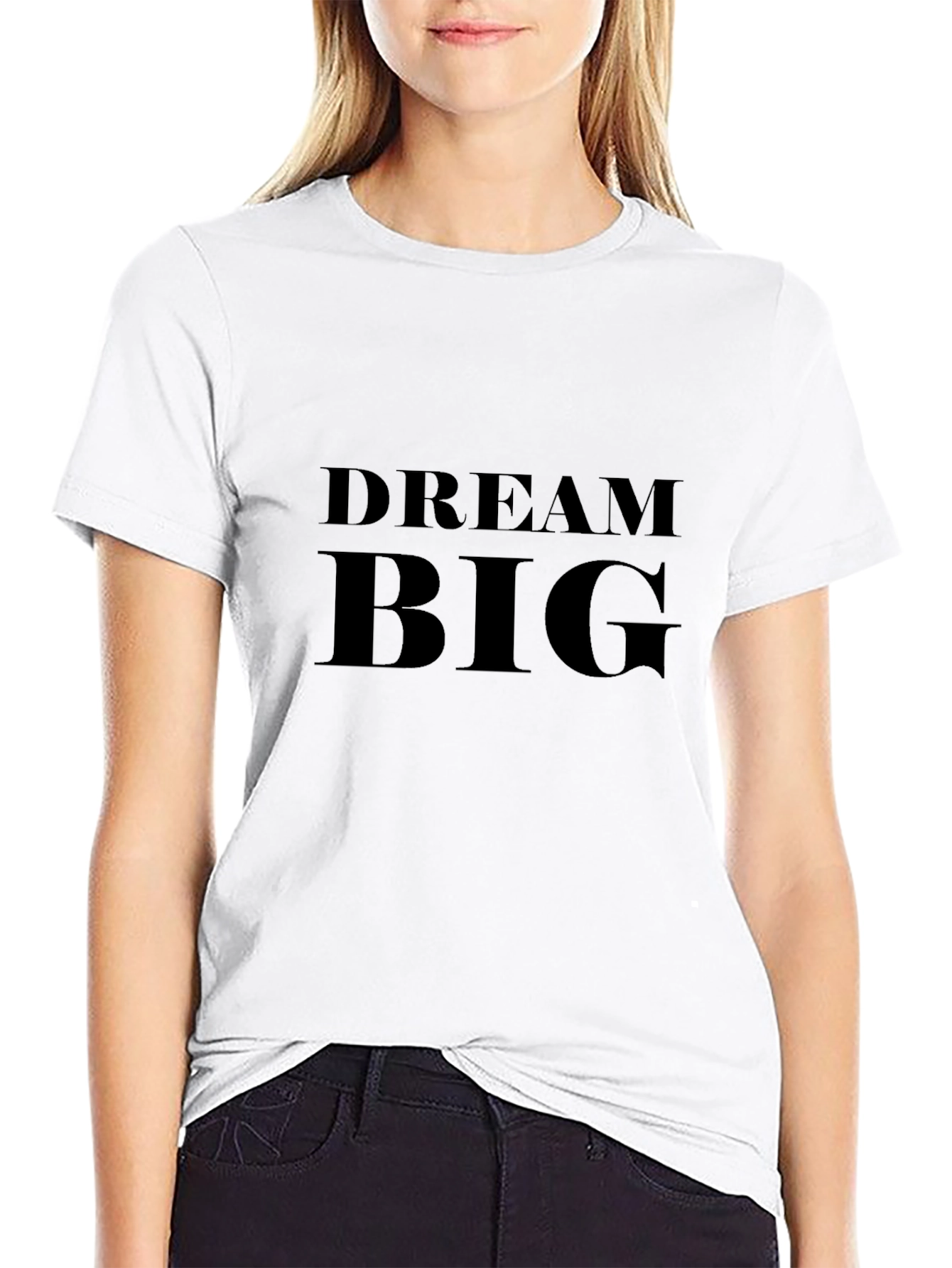 Dream Big Black T-Shirt - Motivational Tee